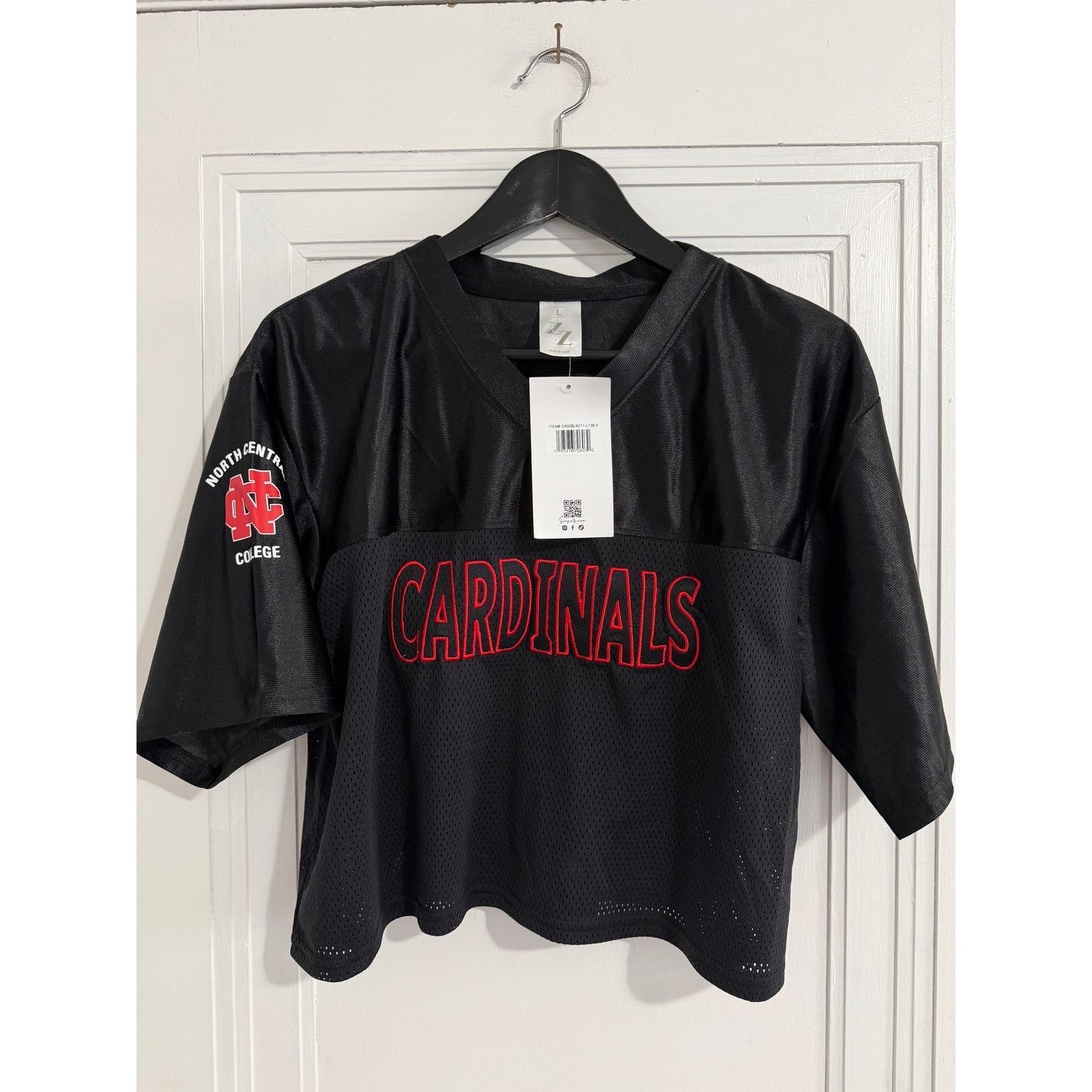 NCAA NWT North Central College Cropped Football Jersey Women's -L Size L / US 10 / IT 46 - 3 Thumbnail