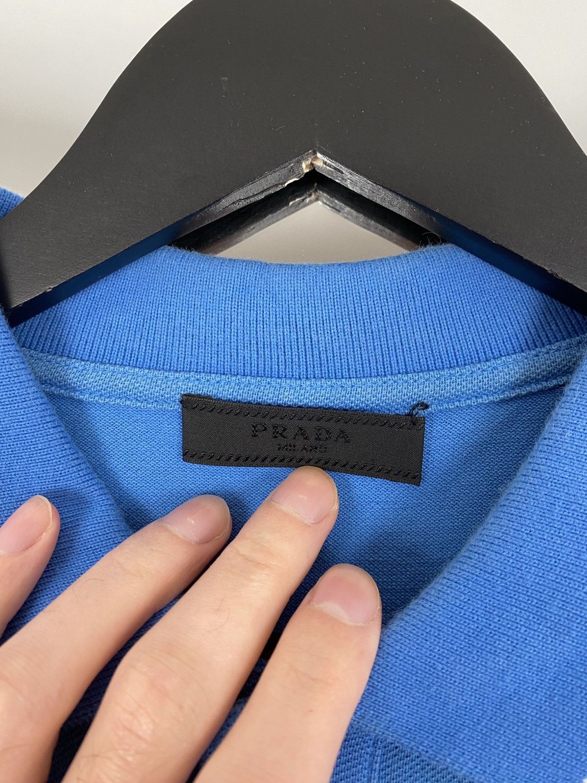 Prada Red Tab blue polo by Prada Milano Size US L / EU 52-54 / 3 - 4 Thumbnail