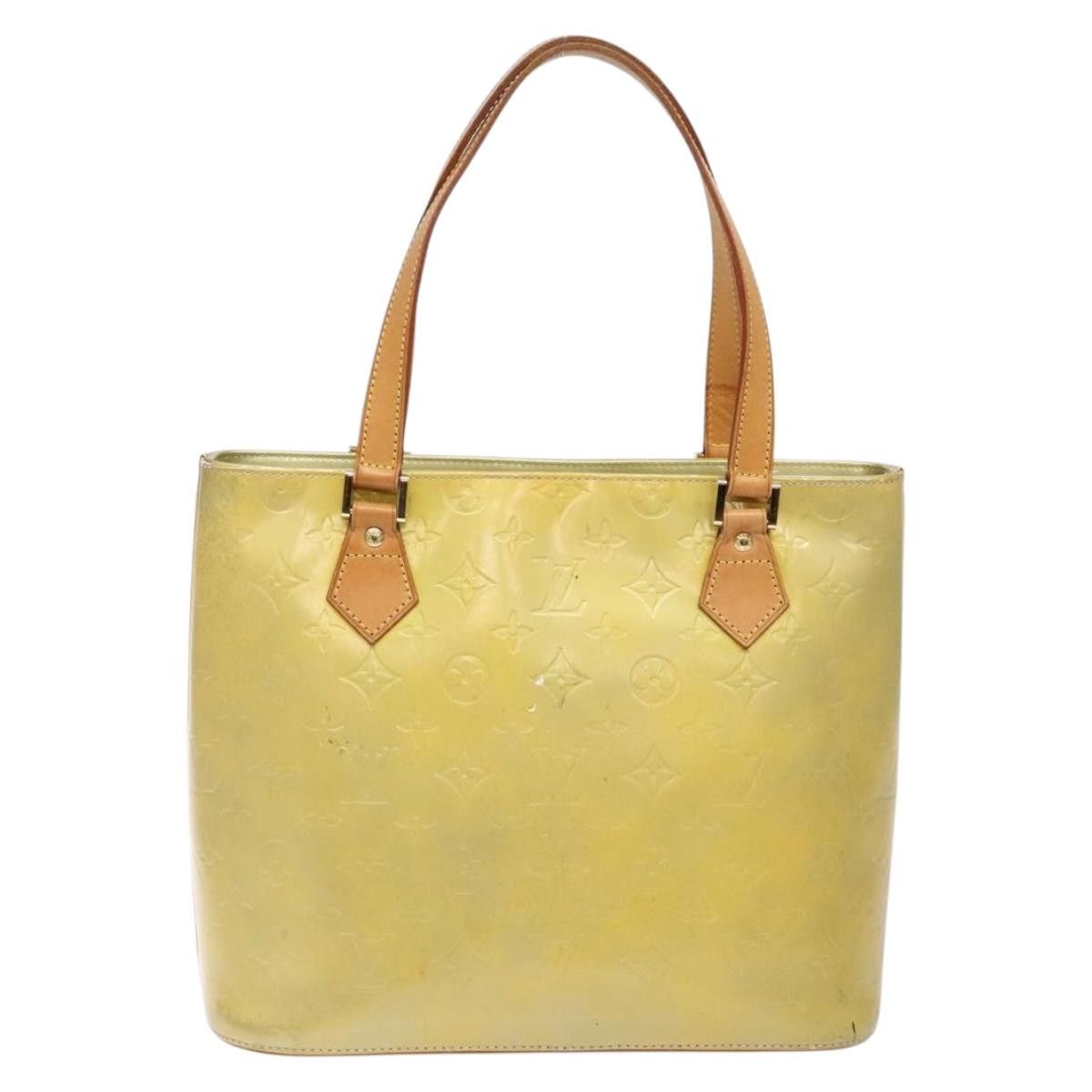 Louis Vuitton LOUIS VUITTON Monogram Vernis Houston Hand Bag Gris M91053 Size ONE SIZE - 3 Thumbnail