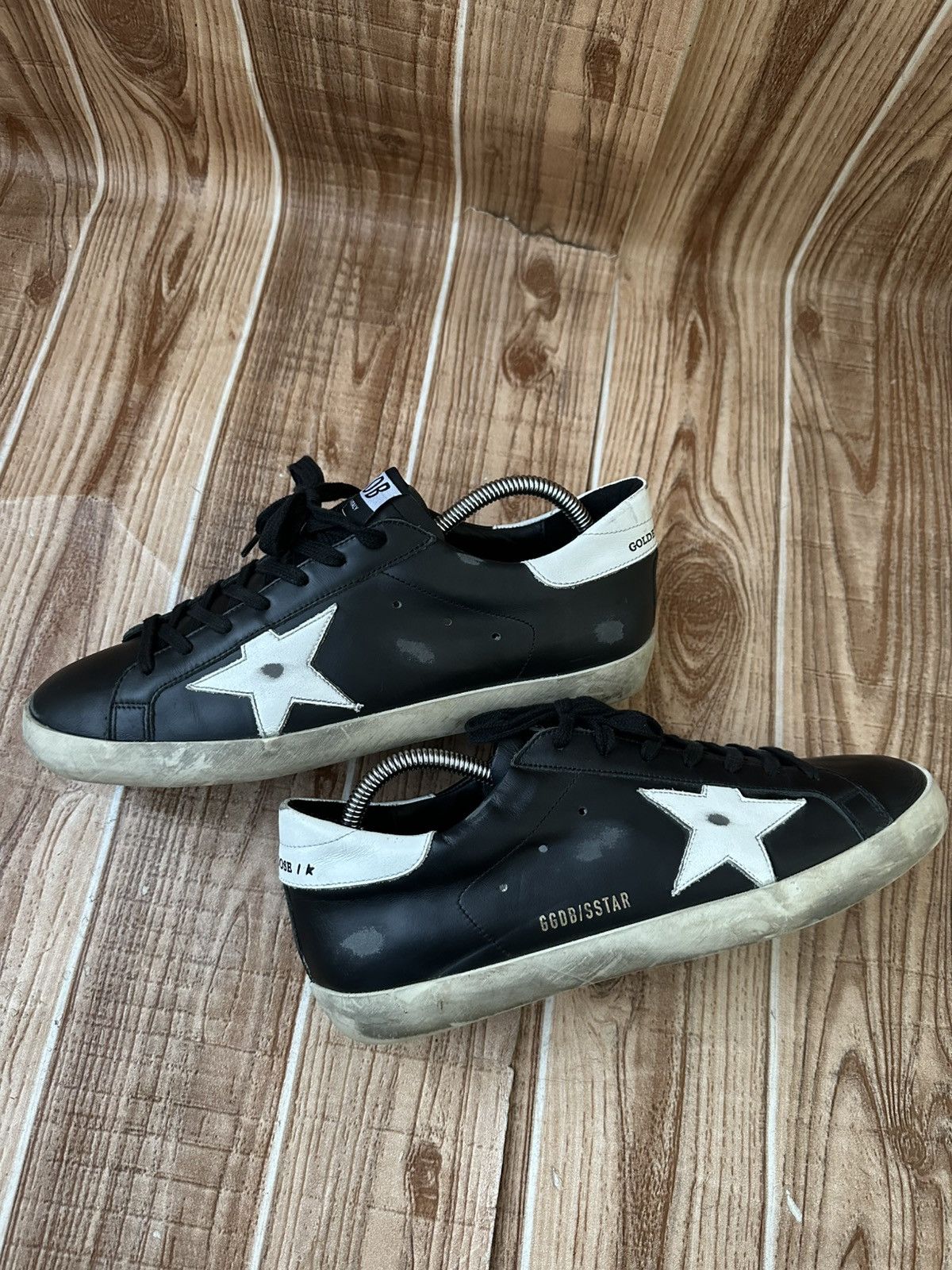 Golden Goose Golden Goose Superstar GGDB Black Leather Lowtop Sneakers Size US 9 / EU 42 - 9 Thumbnail
