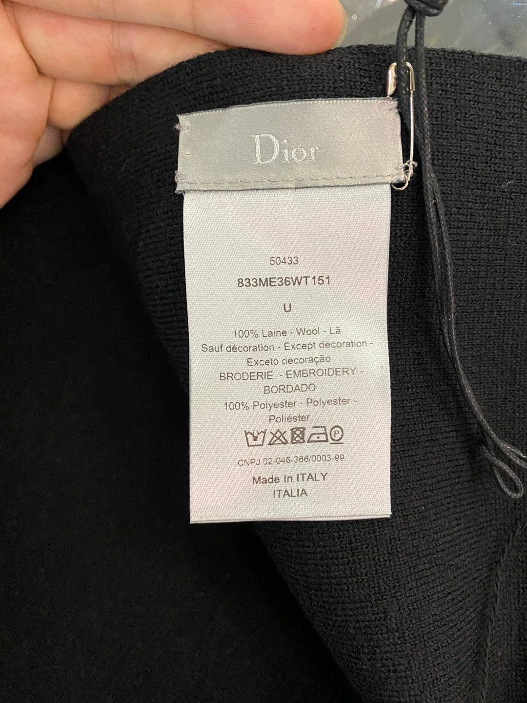 Dior Dior Wool Embroidered Scarf Size ONE SIZE - 4 Thumbnail