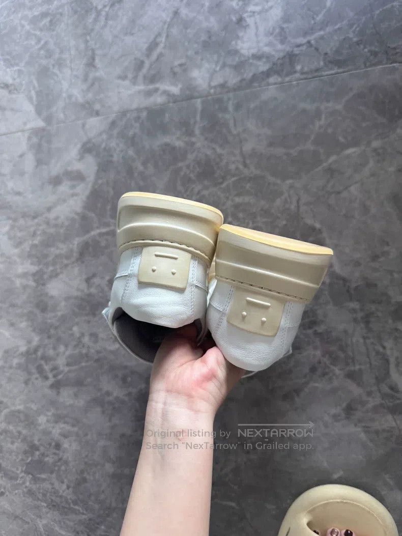 Acne Studios Acne Studios Classic Smiley Face Design Velcro White Sneak Size US 6.5 / IT 36.5 - 3 Thumbnail