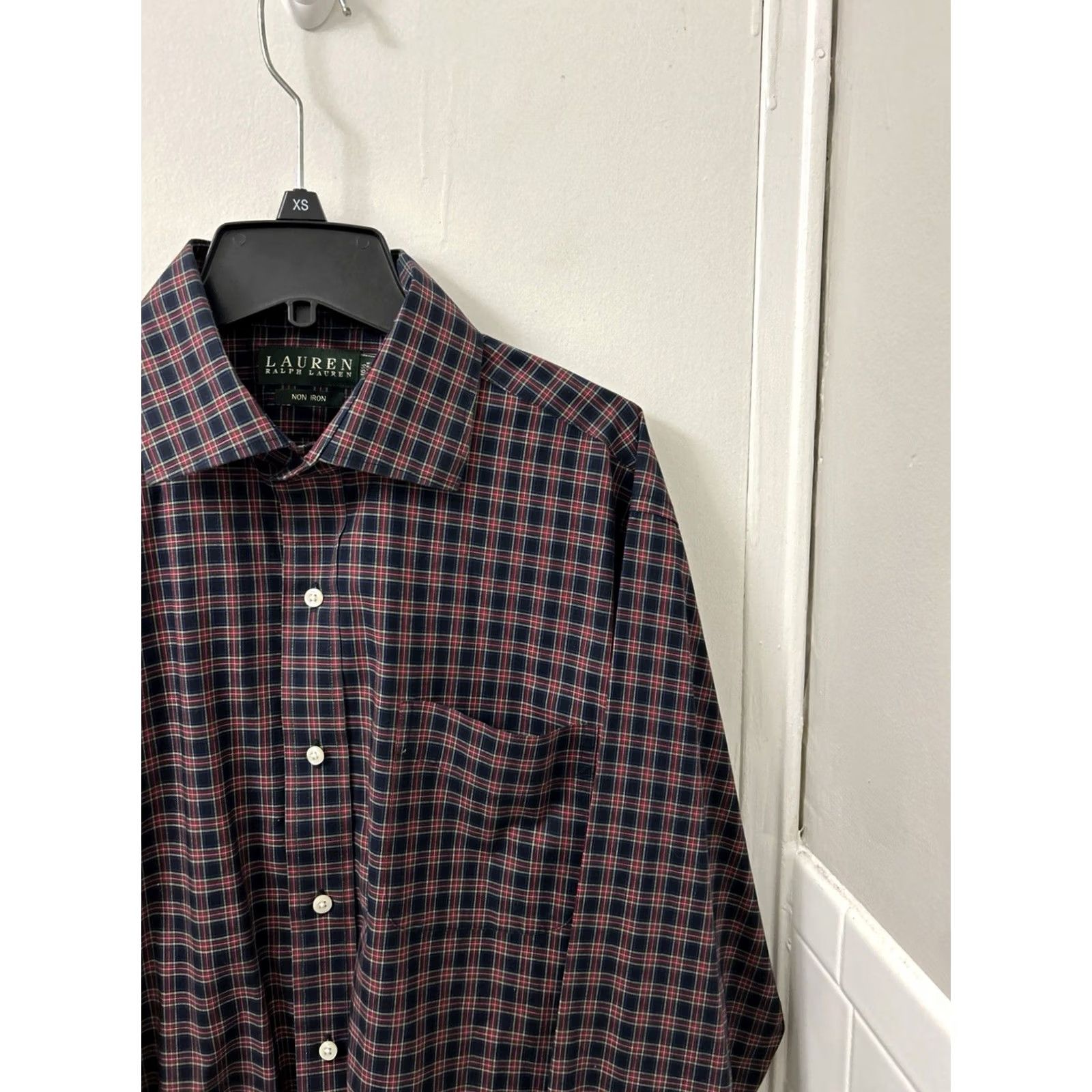 Ralph Lauren Lauren Ralph Lauren Shirt Mens 16.5 Black Red Plaid Non Iron Button Up L/S Shirt Size US XL / EU 56 / 4 - 4 Thumbnail