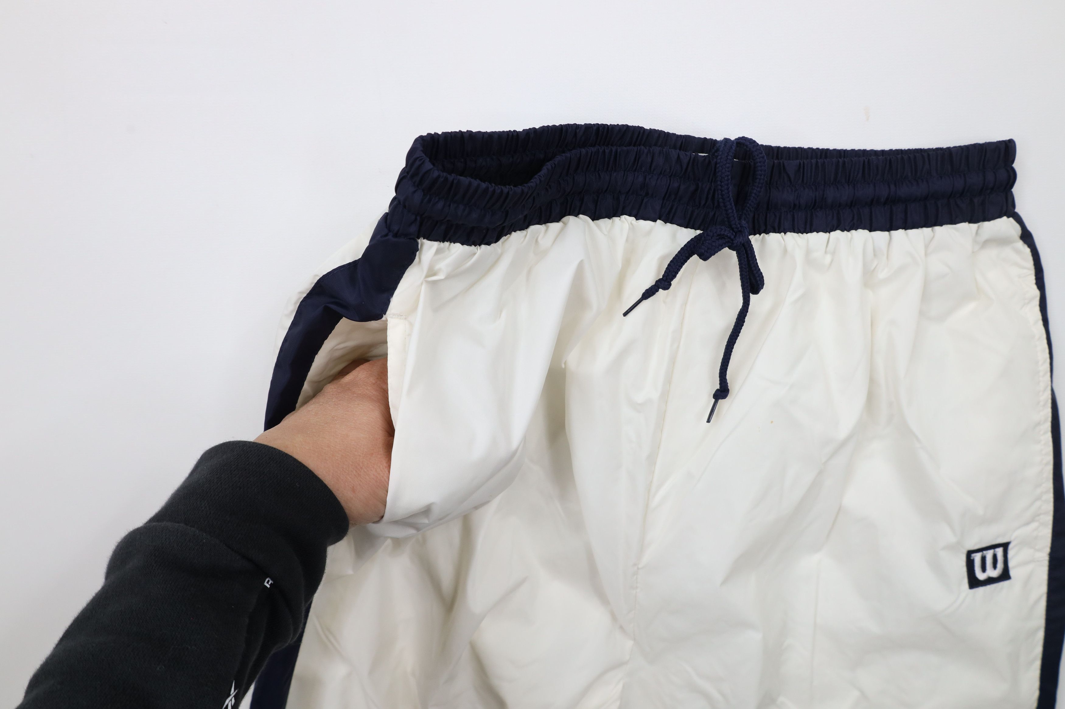 Vintage Vintage 90s Wilson Lined Tennis Windbreaker Pants White Size US 32 / EU 48 - 8 Thumbnail