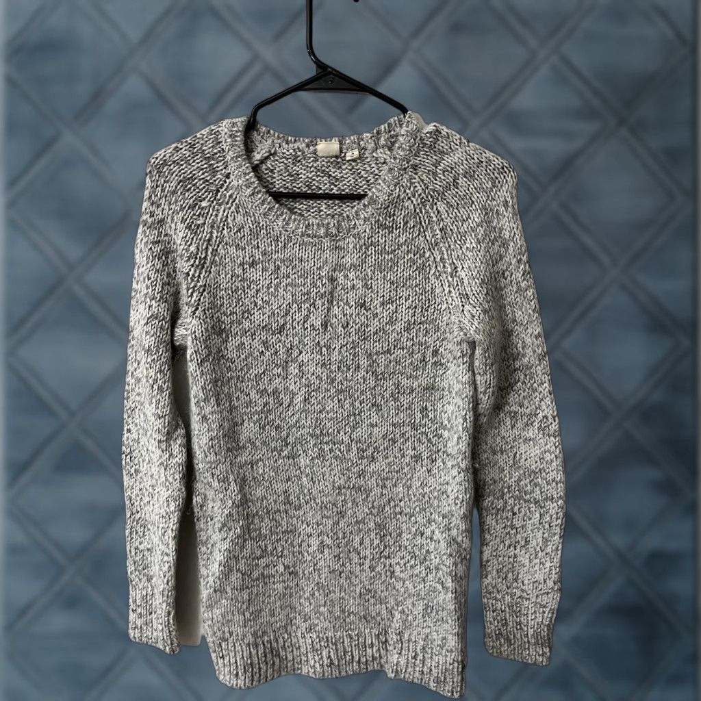 Gap GAP Women's Acrylic Blend Pullover Sweater Long Sleeve Boat Neck Gray XS Size XS / US 0-2 / IT 36-38 - 1 Thumbnail