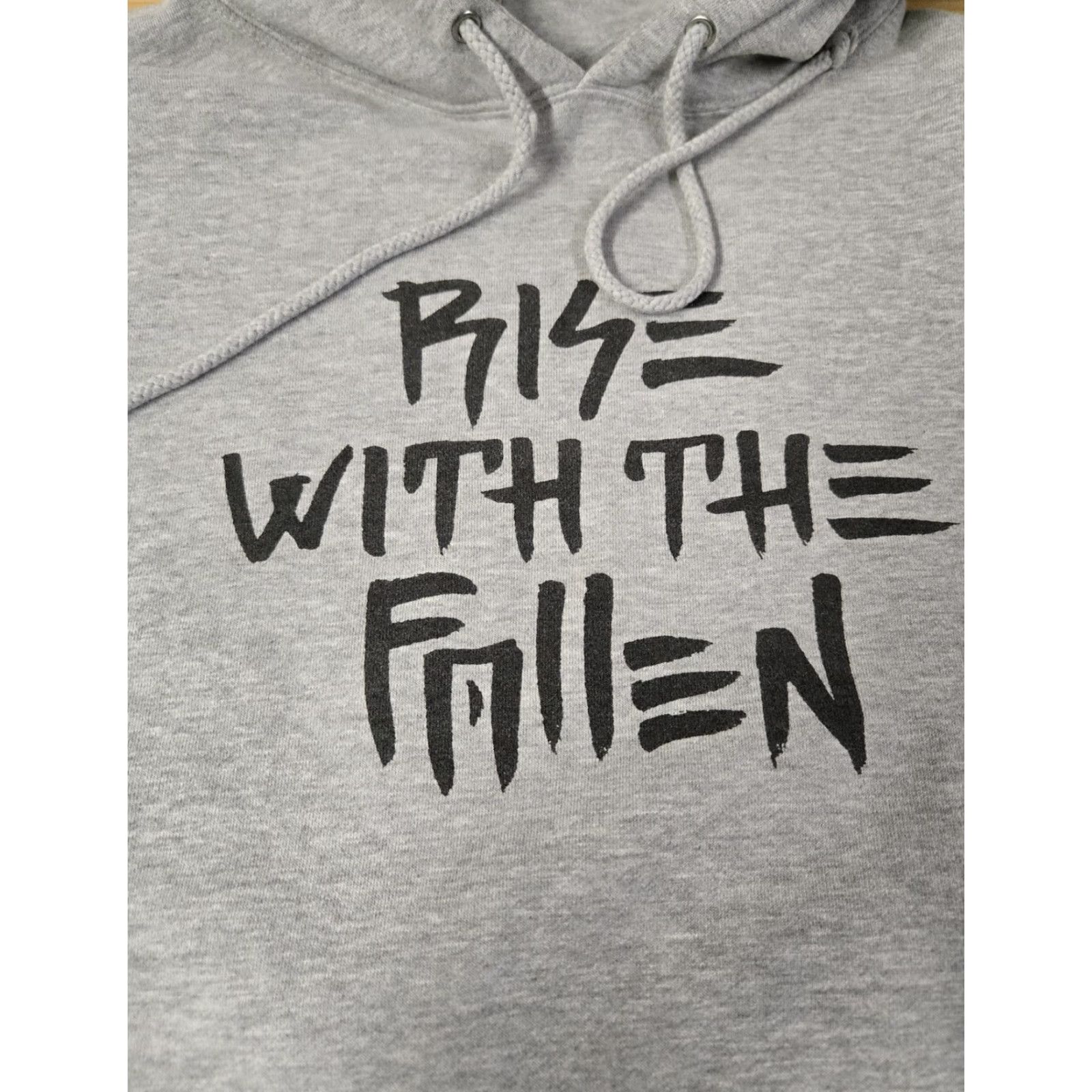 Logo 7 Fallen Hoodie Mens Medium Gray Rise With The Fallen Pullover Skate Graphic Logo Size US M / EU 48-50 / 2 - 4 Thumbnail