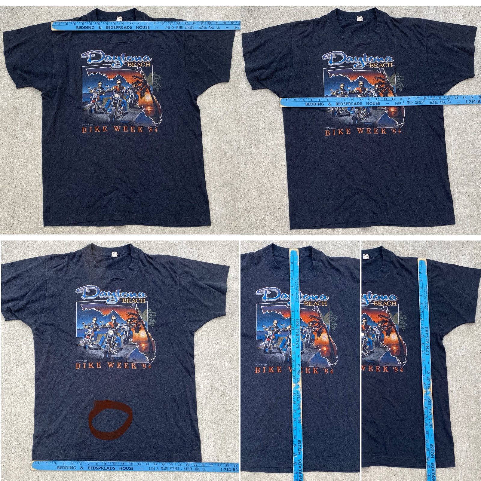 Vintage VINTAGE Daytona Beach Bike Week 84 T Shirt 3D Emblem Biker Tee XL 1980s Black Mens graphic tee Size US XL / EU 56 / 4 - 11 Thumbnail