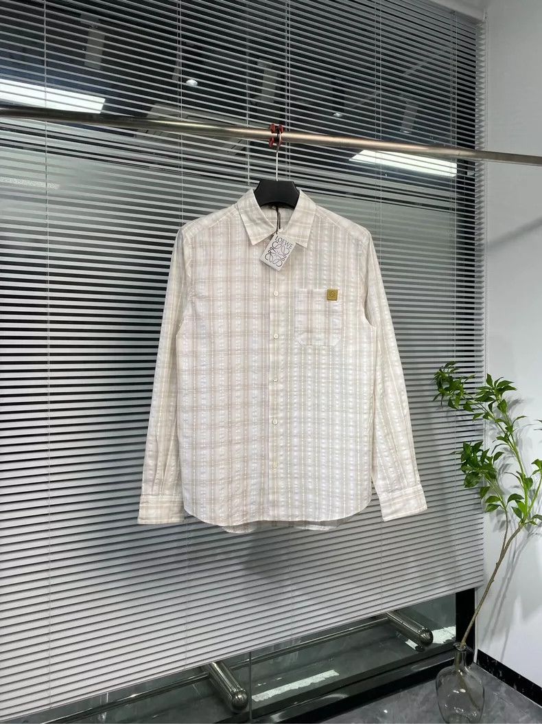 Loewe Loewe Long Sleeve Checkered Shirt with Logo - dmc Size US L / EU 52-54 / 3 - 1 Thumbnail