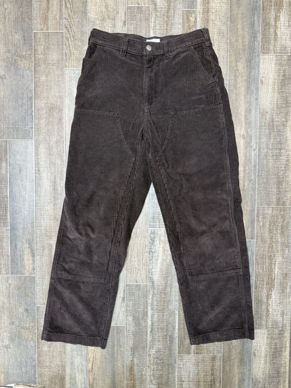 Obey Brown Corduroy Carpenter Double Knee Obey Jeans Straight Fit Size US 28 / EU 44 - 1 Thumbnail