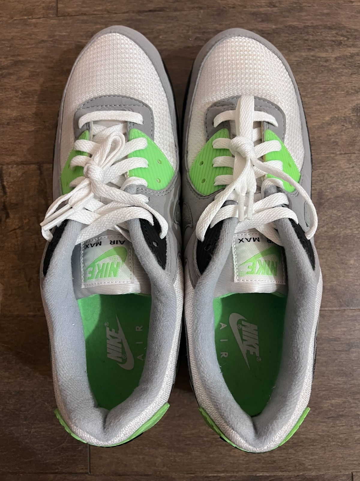 Nike Nike Air Max 90 Recraft Lime Green White Sneakers Size US 11.5 / EU 44-45 - 2 Thumbnail