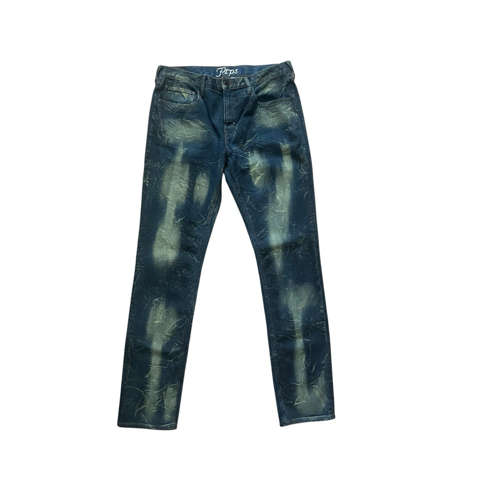 Prps PRPS Demon Miki Slim Straight Mens Jeans Blue Size 34/34 Size US 34 / EU 50 - 1 Thumbnail