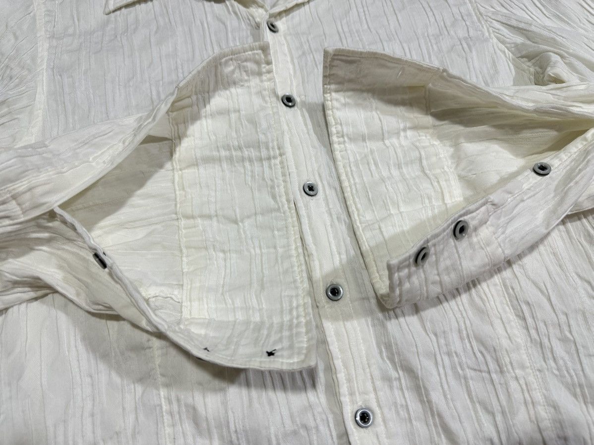 Japanese Brand × Morgan Homme × Tornado Mart 🔥Sick Y2K Morgan Homme Pleated Shirt Goth Punk Size US M / EU 48-50 / 2 - 5 Thumbnail