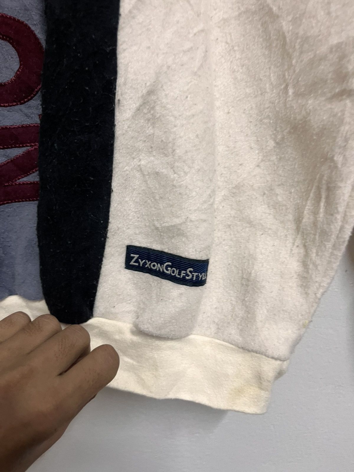Original Penguin 💥Vintage 90s Munsingwear Zyxon Golf Fleece Size US M / EU 48-50 / 2 - 7 Thumbnail
