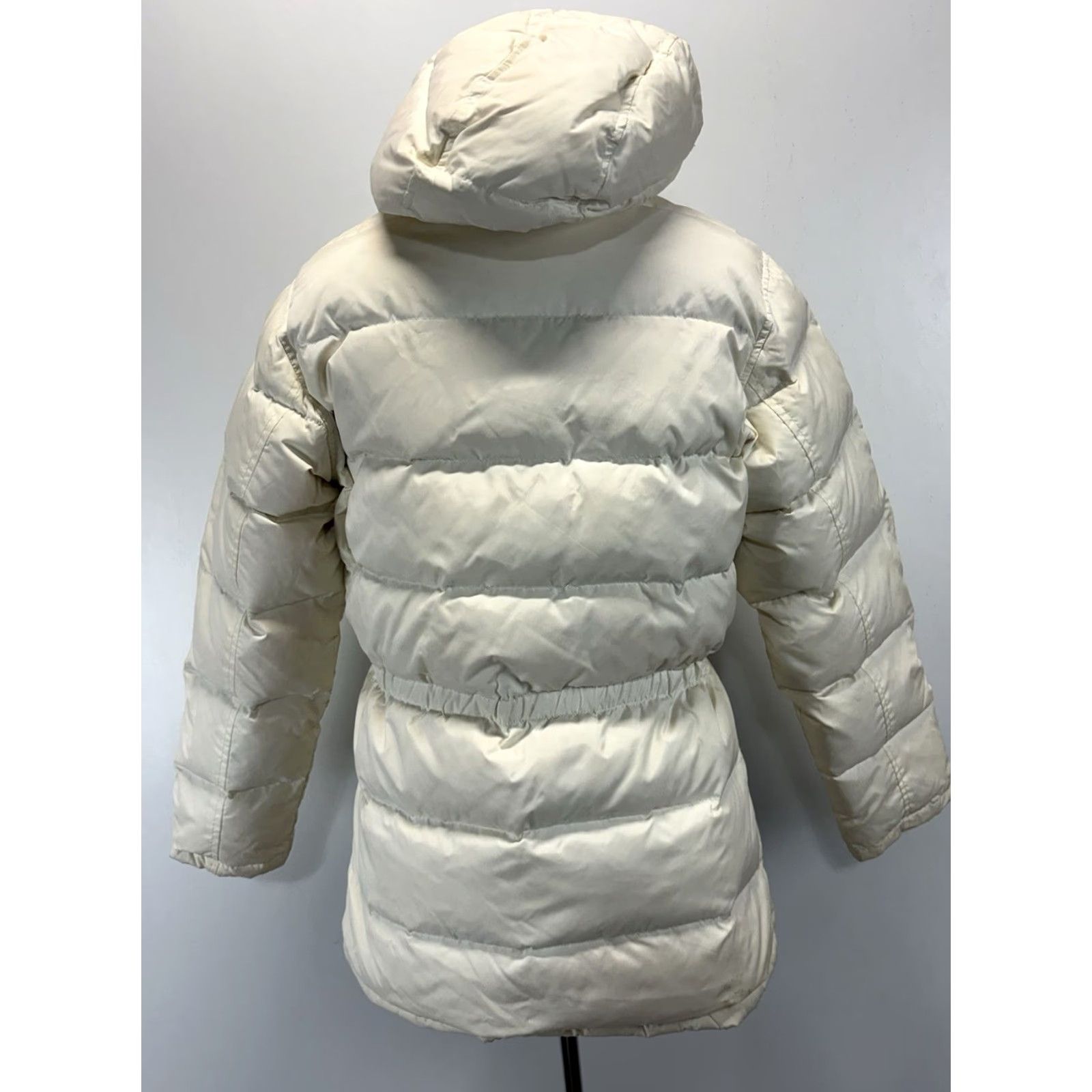 Gap Vtg GAP Puffer Jacket Womens Small Hooded Down Insulated Winter Y2K Blue Tag Size S / US 4 / IT 40 - 3 Thumbnail