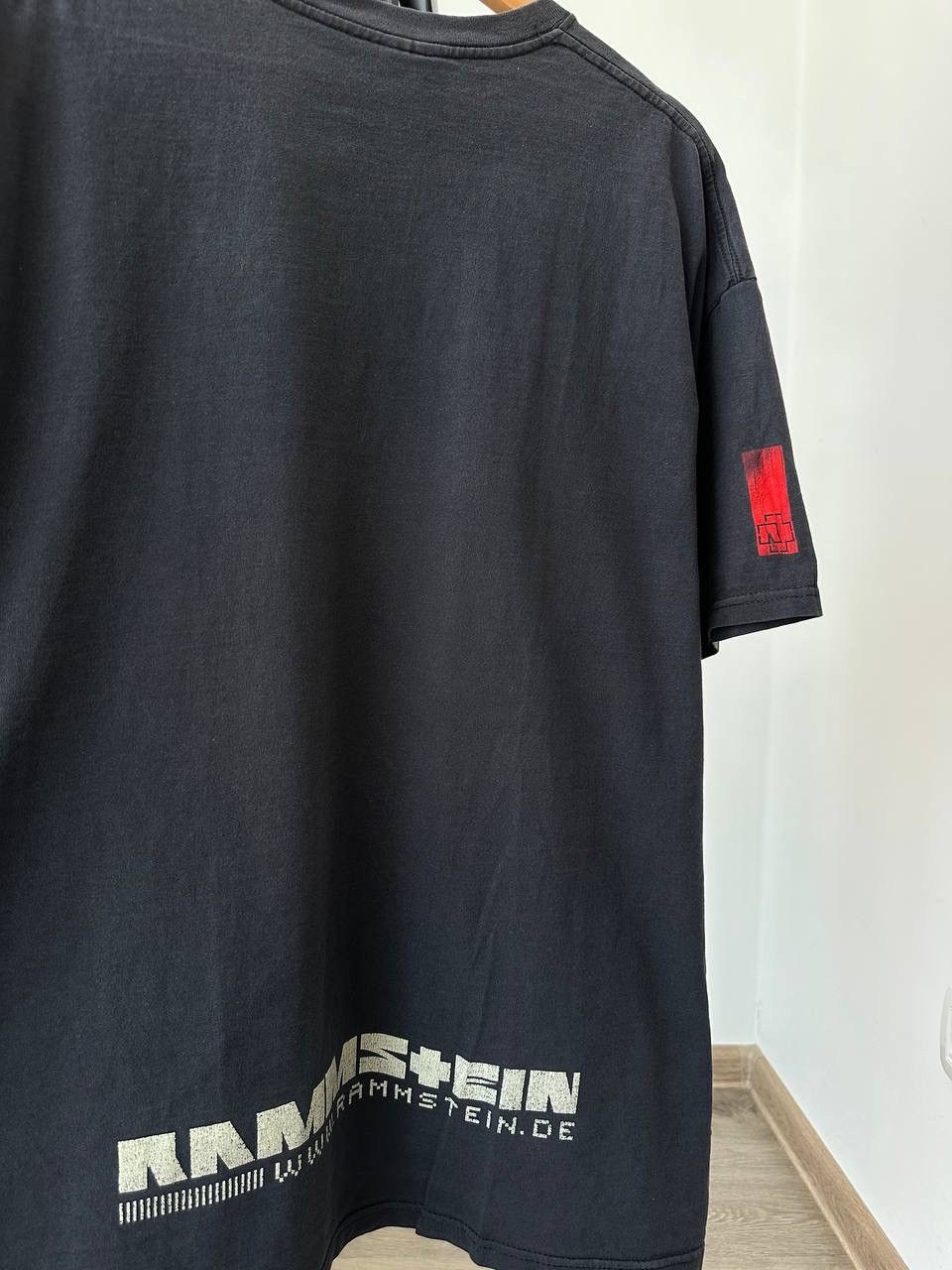Band Tees × Vintage Vintage Rammstein Black Distressed Faded Rock T-Shirt Size US M / EU 48-50 / 2 - 9 Thumbnail