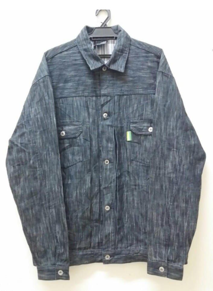 Japanese Brand Nap of the Earth Made Japan Slub Workwear Trucker Jacket XL Size US XL / EU 56 / 4 - 1 Thumbnail