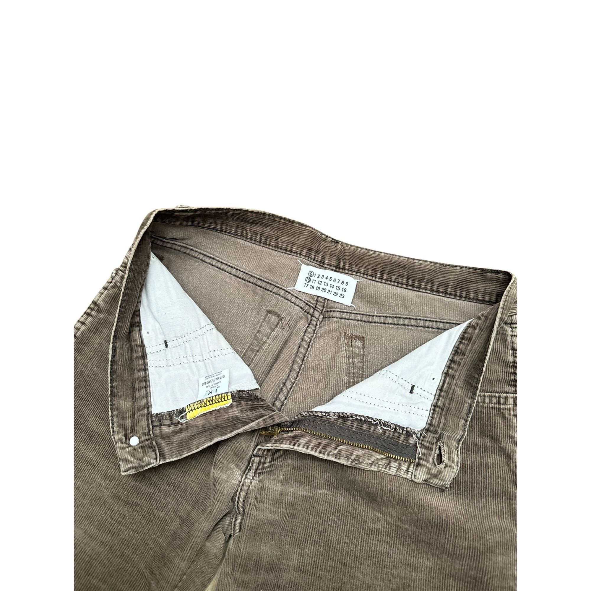 Maison Margiela 0 10 Artisanal Brown Corduroy Patchwork pants Size US 30 / EU 46 - 3 Thumbnail