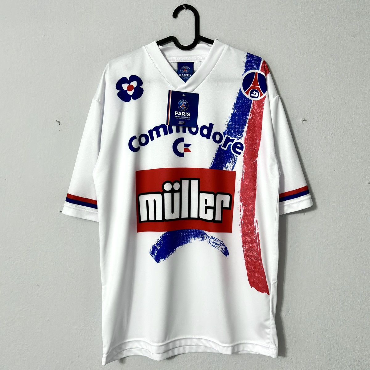 Vintage 1992 2022 PSG Paris Official Retro Vintage Soccer Jersey Kit Size US M / EU 48-50 / 2 - 2 Thumbnail