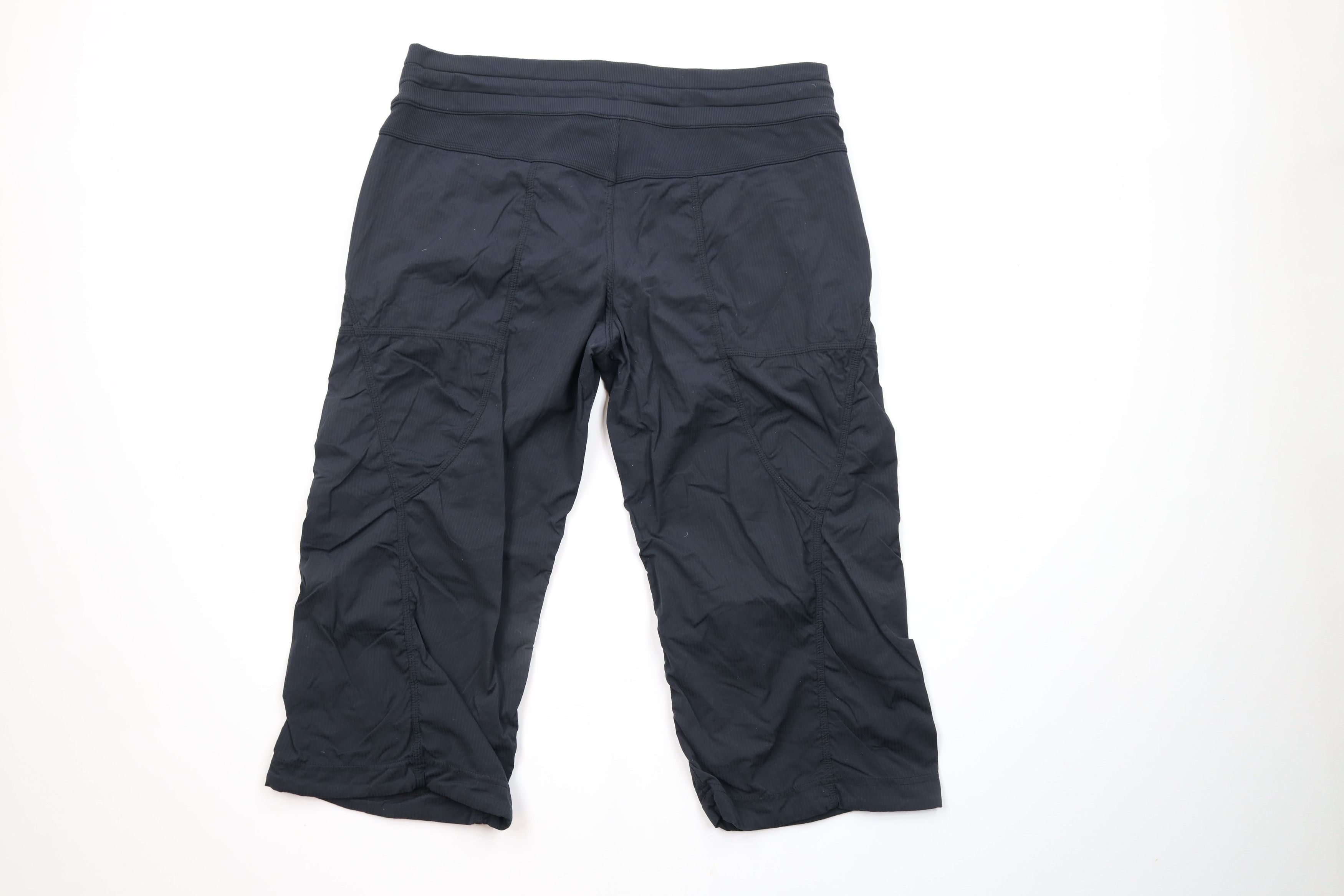Lululemon × Vintage Lululemon Striped Dance Studio Cropped Capris Pants Black Size 32" / US 10 / IT 46 - 8 Thumbnail
