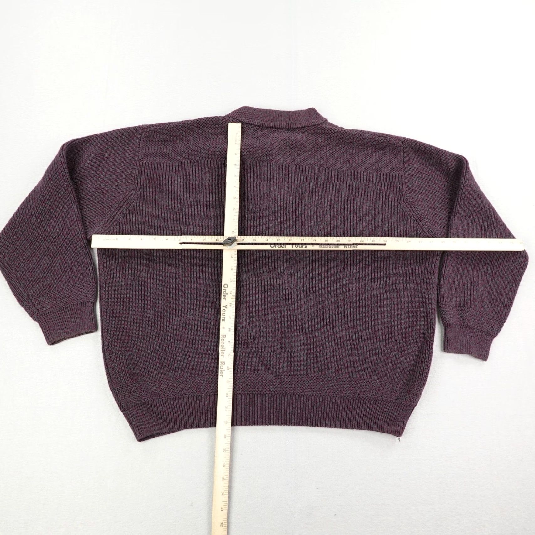 Vintage Cabelas Sweater Mens 2XL Purple Henley Ragg Heavyweight Thick Knit Pullover Size US XXL / EU 58 / 5 - 4 Thumbnail