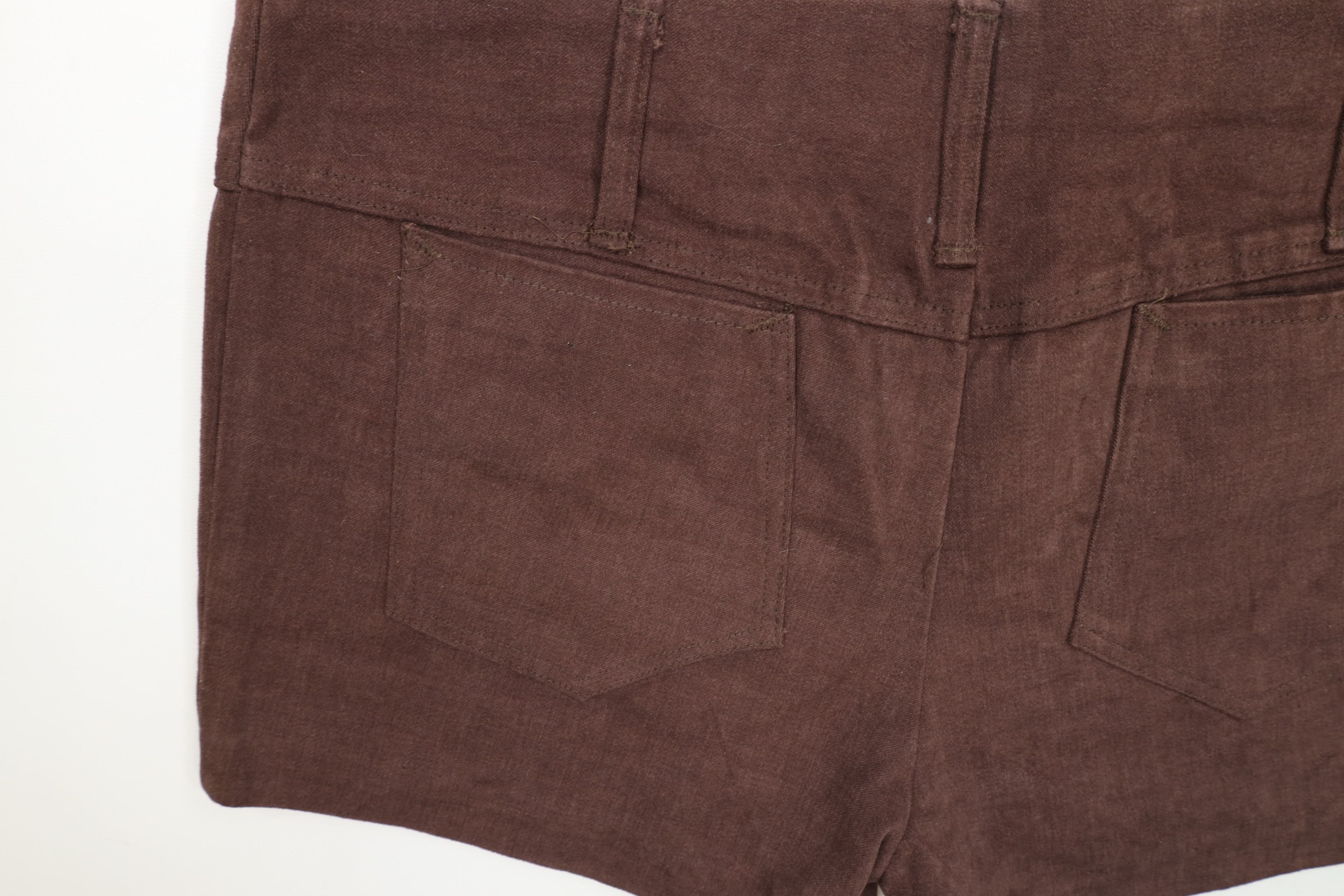 Vintage Vintage 70s Streetwear Chamois Cloth Booty Shorts Brown USA Size 32" / US 10 / IT 46 - 15 Thumbnail