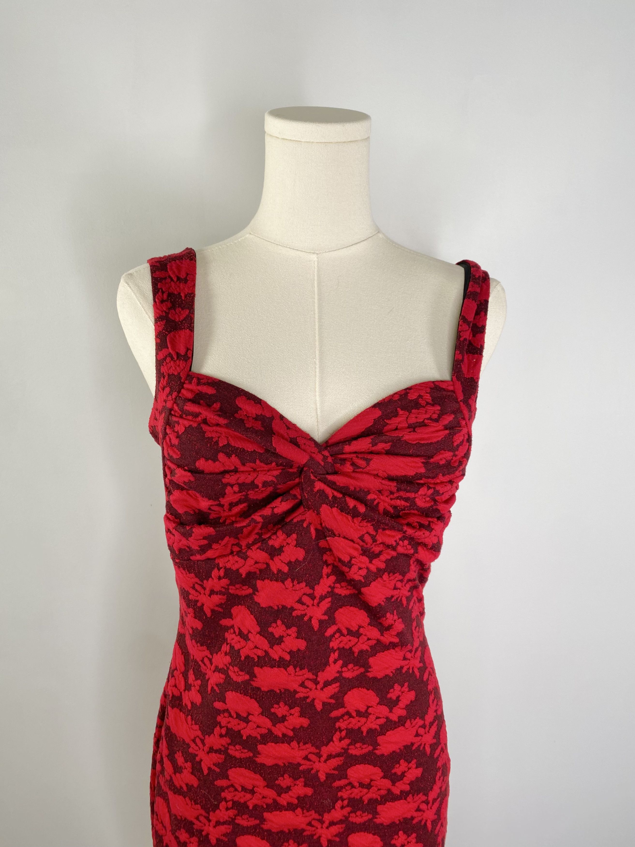 Dolls Kill Candie’s - Red Floral Pin-up Dress Size M / US 6-8 / IT 42-44 - 5 Thumbnail