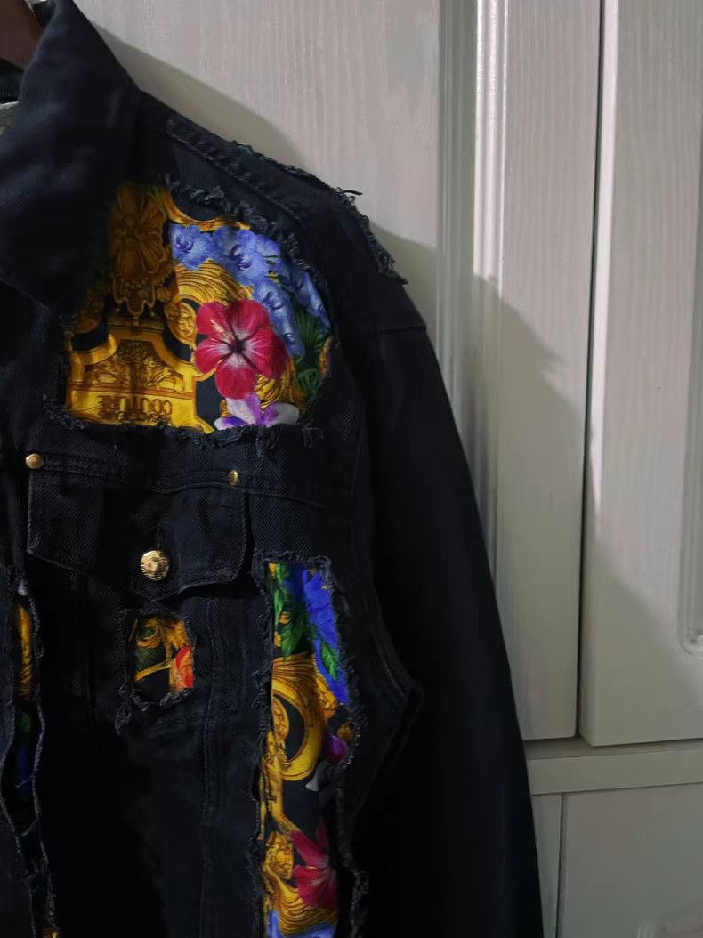 Versace Versace Jungle Couture Denim Jacket - yq Size US S / EU 44-46 / 1 - 4 Thumbnail