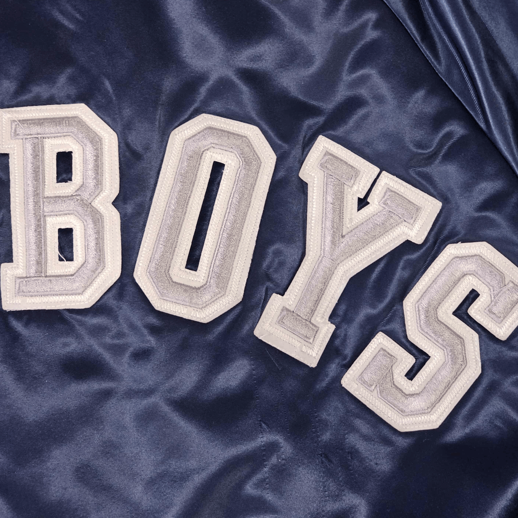NFL Dallas Cowboys Vintage 80s Chalk Line Satin Bomber Jacket Size US XL / EU 56 / 4 - 7 Thumbnail