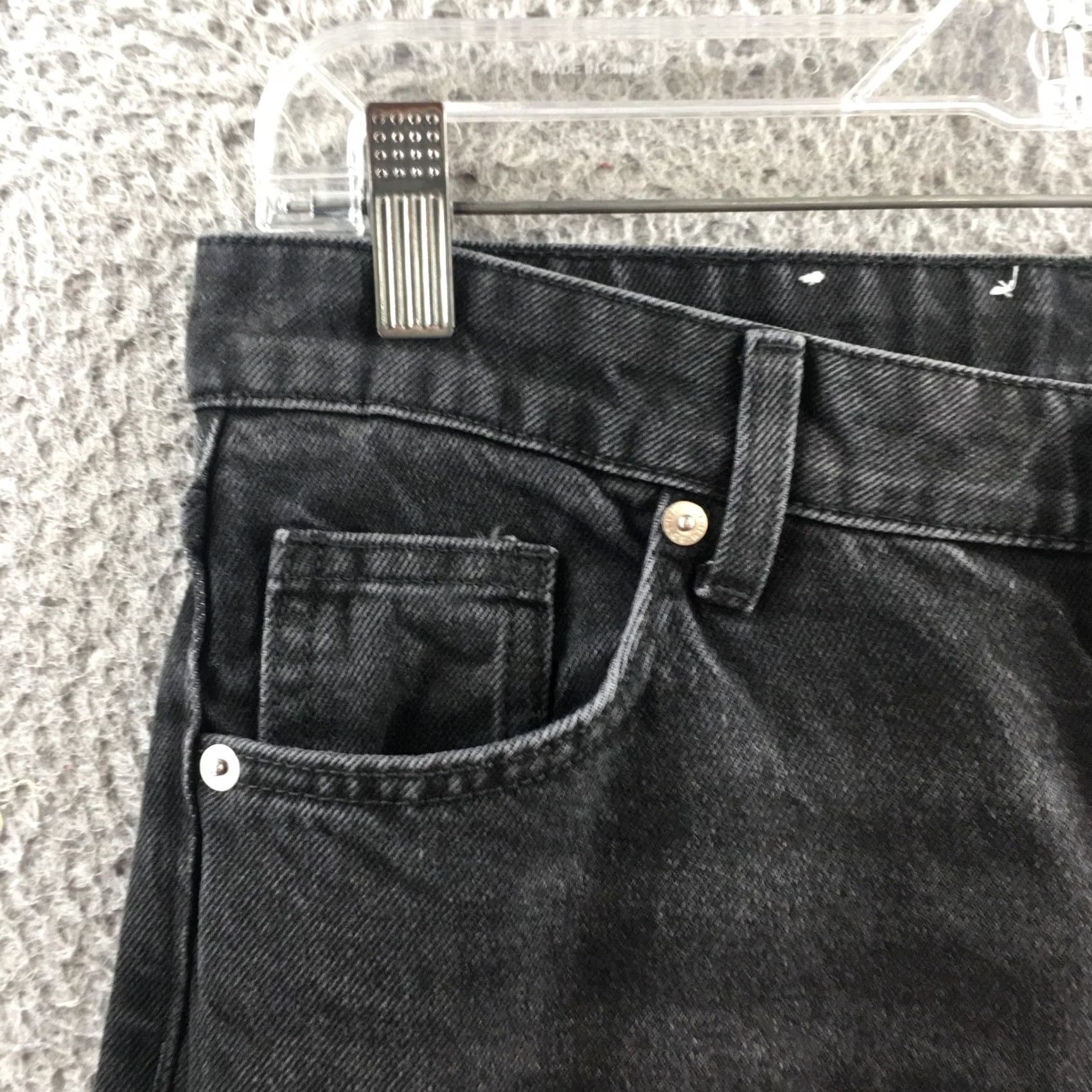 H&M H&M Jeans Womens 4 Black Mid Rise Cotton Zip Fly Straight Leg Casual NEW Size 27" / US 4 / IT 40 - 3 Thumbnail