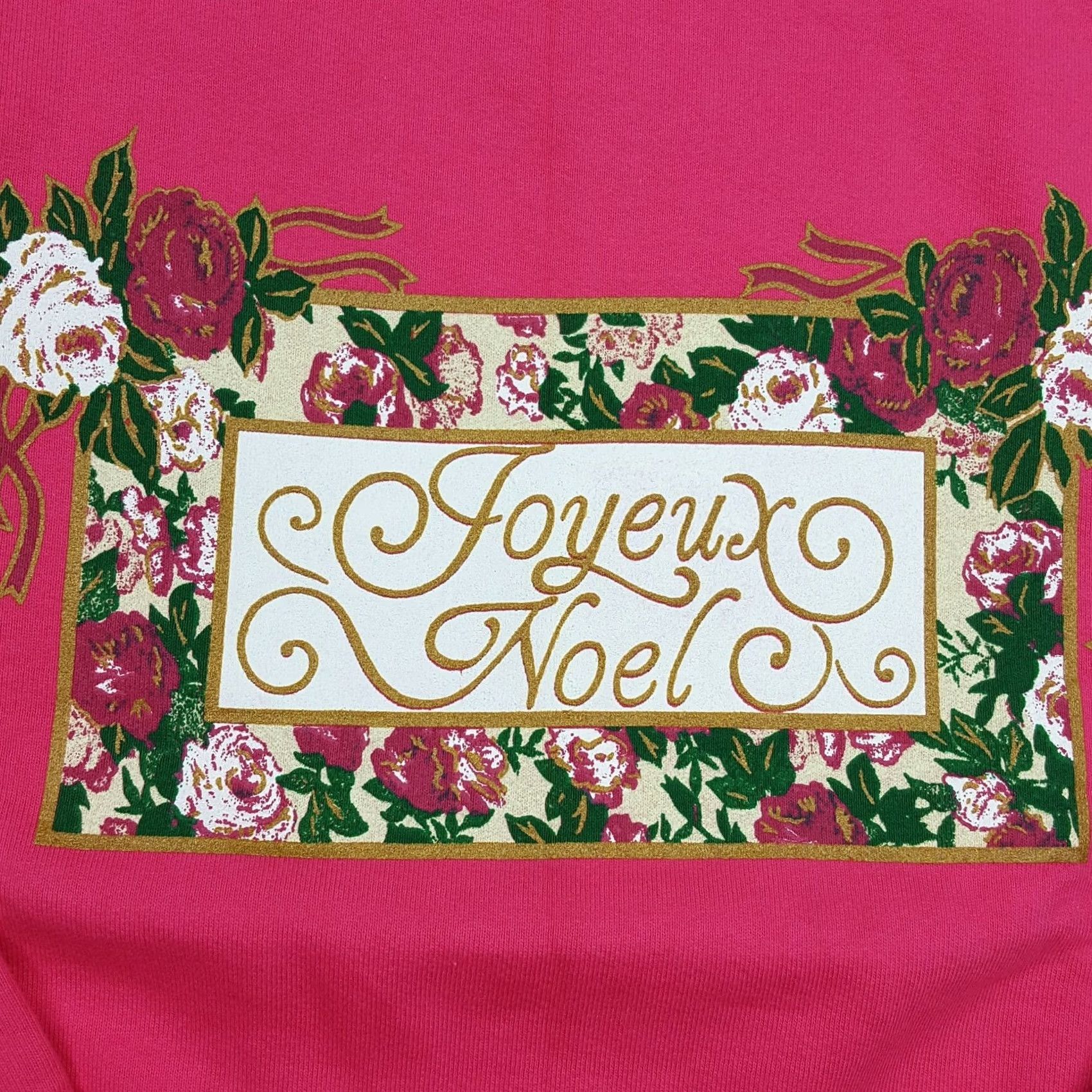 Vintage VINTAGE Merry Christmas French Noel Size S Crewneck Floral Holiday Sweatshirt Size US S / EU 44-46 / 1 - 3 Thumbnail