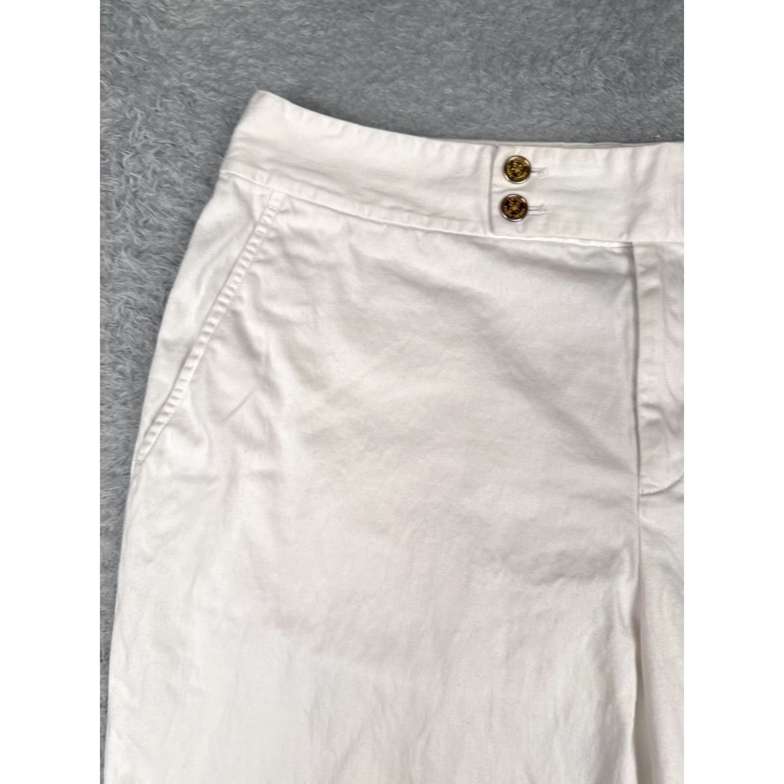 Ralph Lauren Lauren Ralph Lauren Shorts Womens 12 White Bermuda Chino Golf Dressy Casual Size 34" / US 12 / IT 48 - 4 Thumbnail