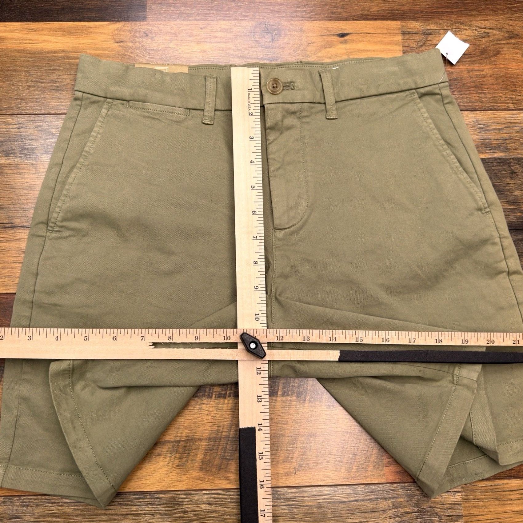 Gap Gap Mens 29 Green Mid Rise Stretch Gapflex 8 Inch Short Chino Casual Summer 98% Cotton 2% Spandex Regular Front Pocket Mens Men Size US 29 - 7 Thumbnail