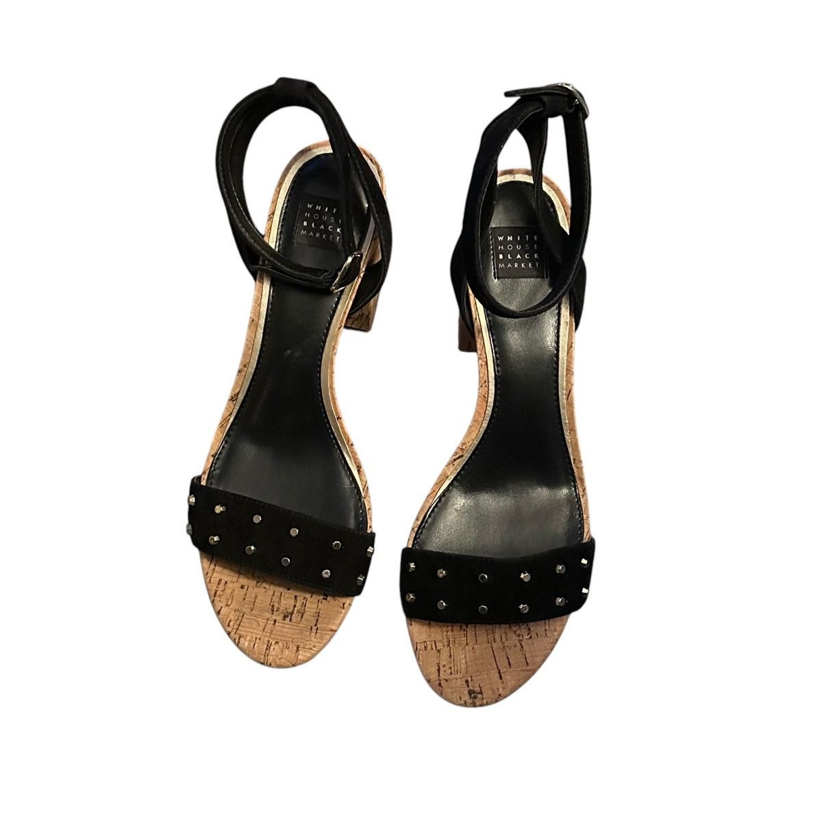 White House Black Market White House Black Market cork heel studded sandals Size US 8.5 / IT 38.5 - 6 Thumbnail