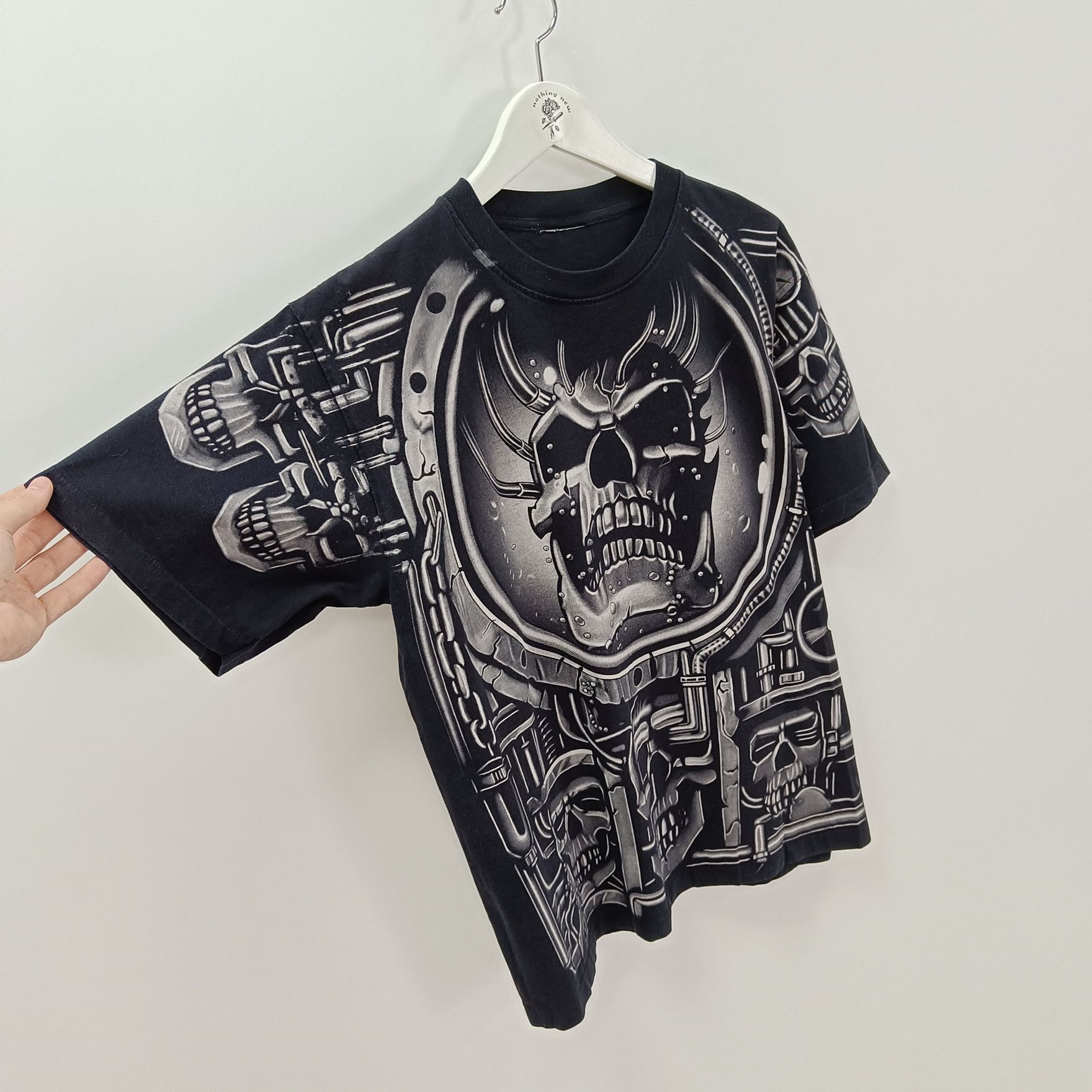 Liquid Blue 90s Mecha Skull All Over Print Tshirt Size US L / EU 52-54 / 3 - 3 Thumbnail