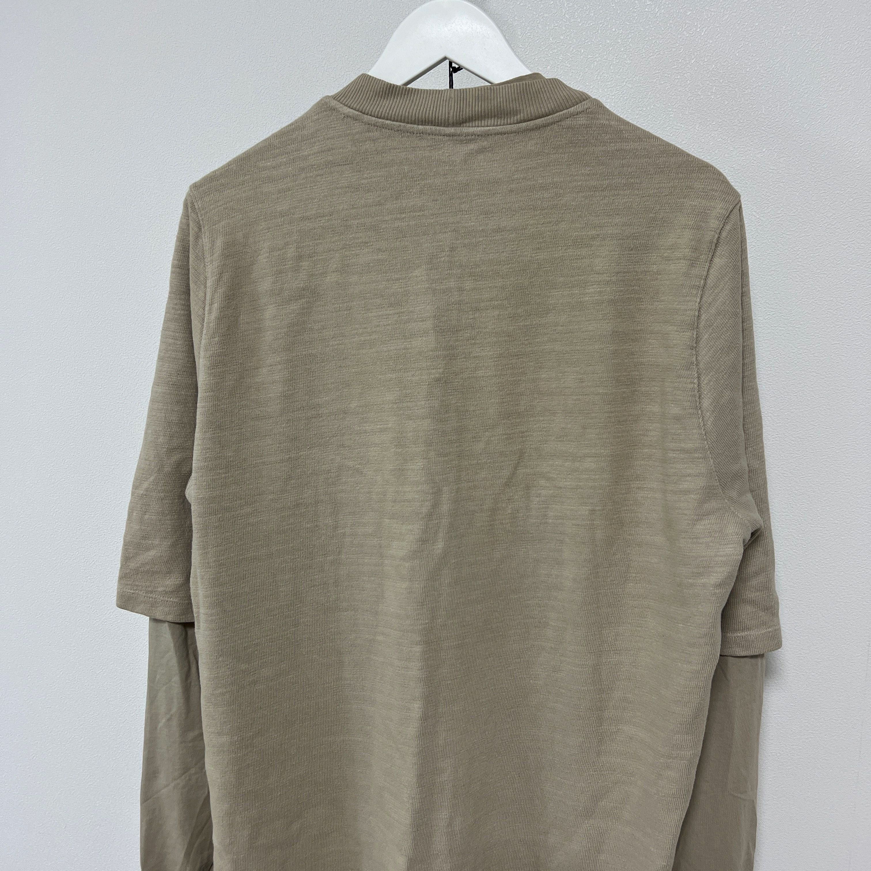 Rick Owens Rick Owens 18FW DRKSHDW Hustler Layered Long Sleeve T-Shirt Size US XS / EU 42 / 0 - 6 Thumbnail