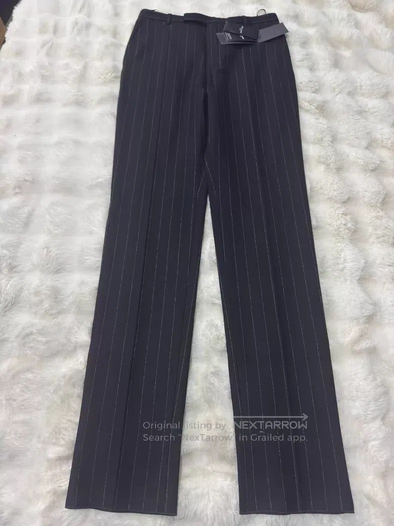 Saint Laurent Paris Saint Laurent Paris Striped Wool Trousers Size US 30 / EU 46 - 1 Thumbnail