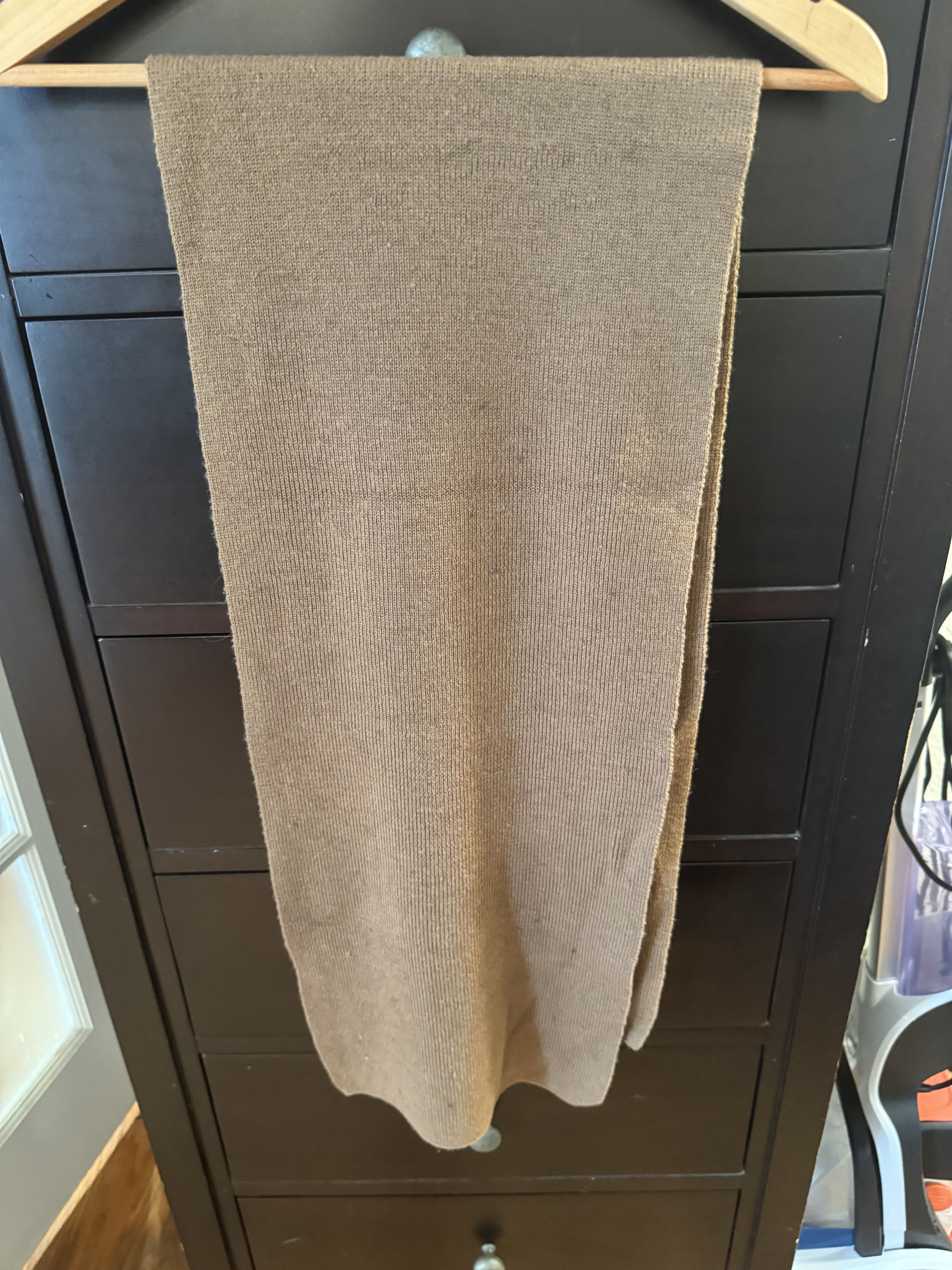 Other Brown Cotton Scarf Size ONE SIZE - 2 Thumbnail