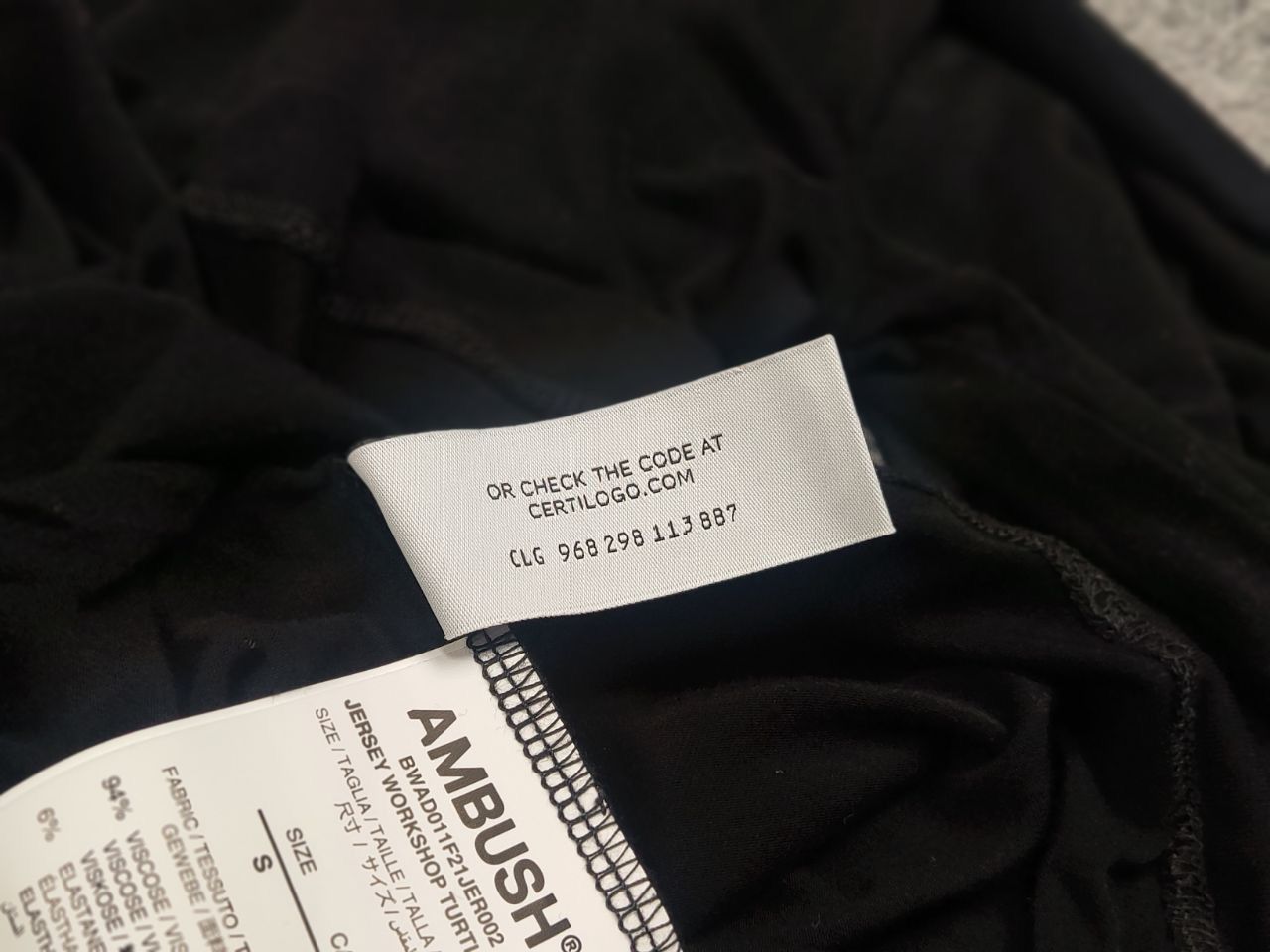 Ambush Design Ambush Japan jersey workshop turtleneck black long sleeve Size S / US 4 / IT 40 - 17 Thumbnail