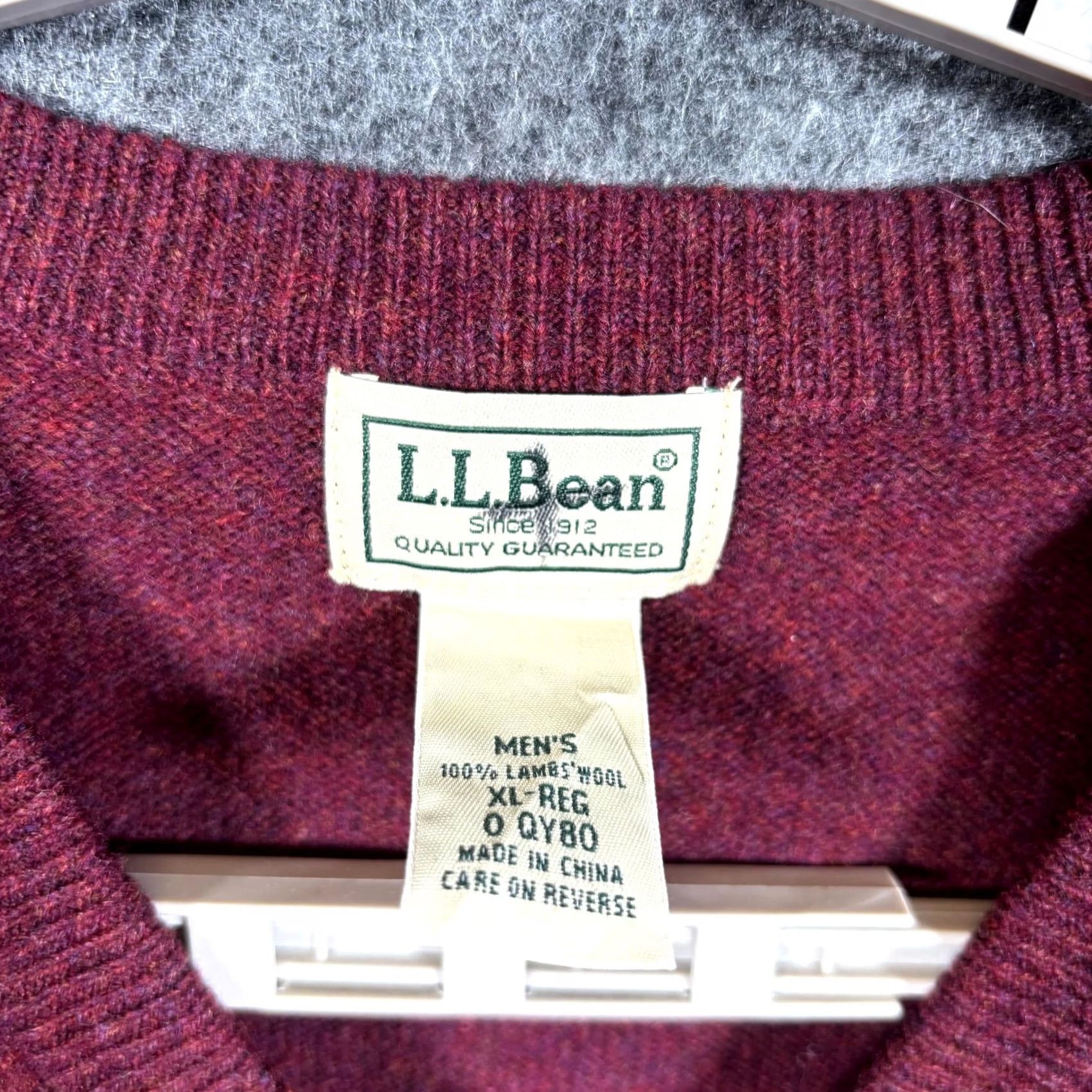 Vintage L.L.Bean Sweater Vest Mens XL Burgundy 100% Lambs Wool Dark Academia Grandpacore Vest Mens XL Burgundy Red Wool Size US XL / EU 56 / 4 - 3 Thumbnail