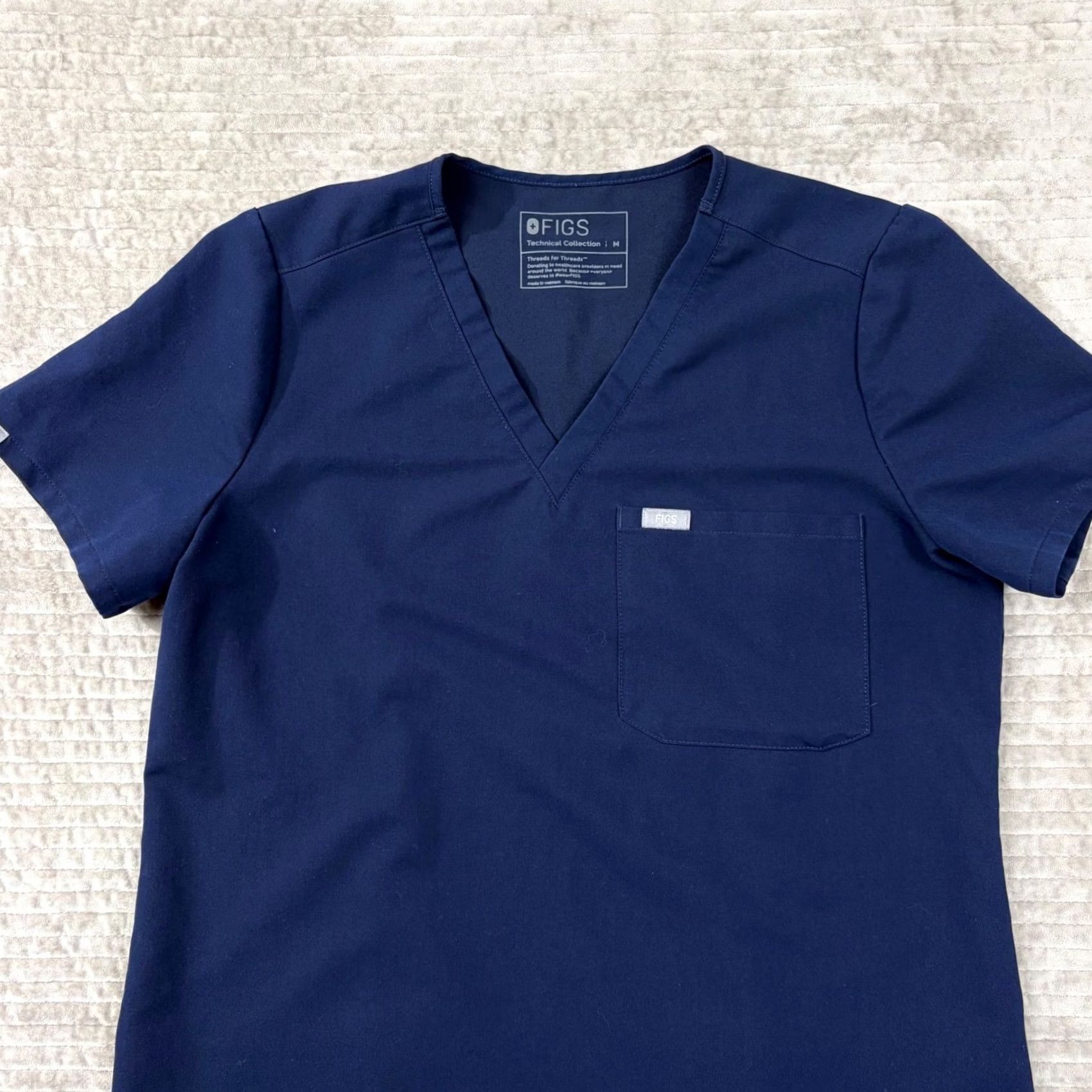 Vintage FIGS Top M Catarina One Pocket Scrub Navy Technical Collection FW1000 Mens Size US M / EU 48-50 / 2 - 2 Thumbnail