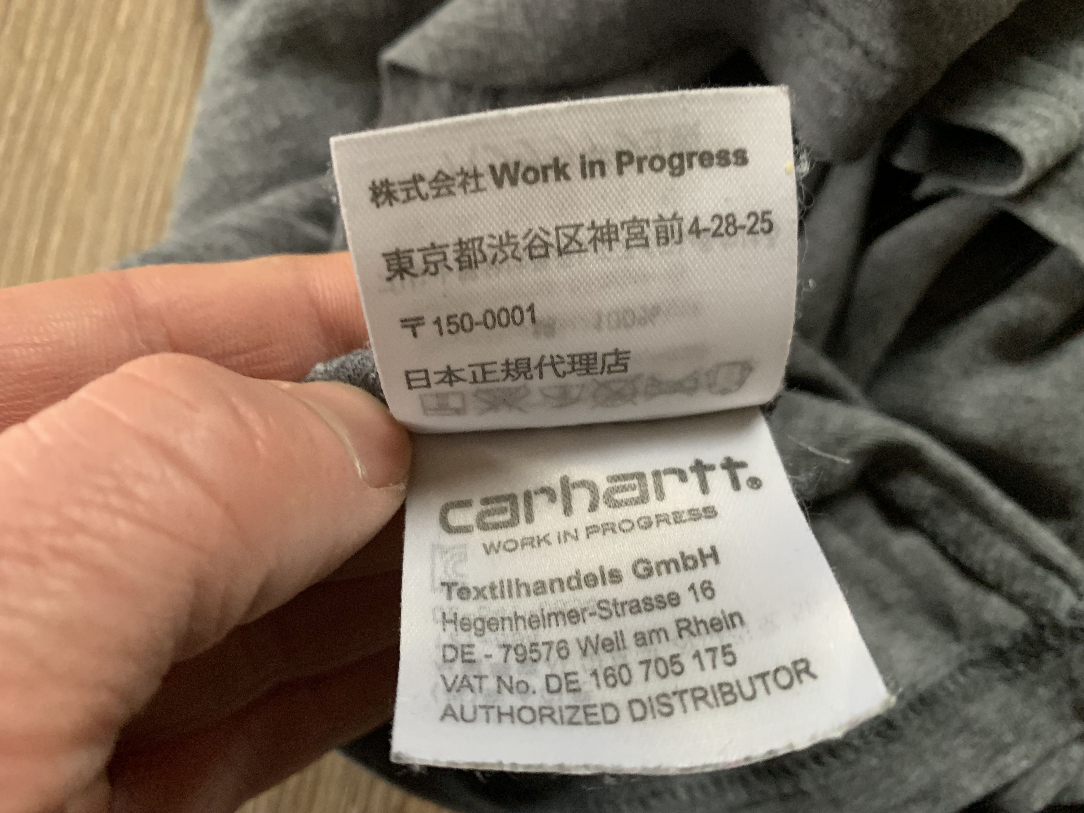 Carhartt × Vintage Vintage Carhartt Grey Base T-Shirt Size US S / EU 44-46 / 1 - 10 Thumbnail