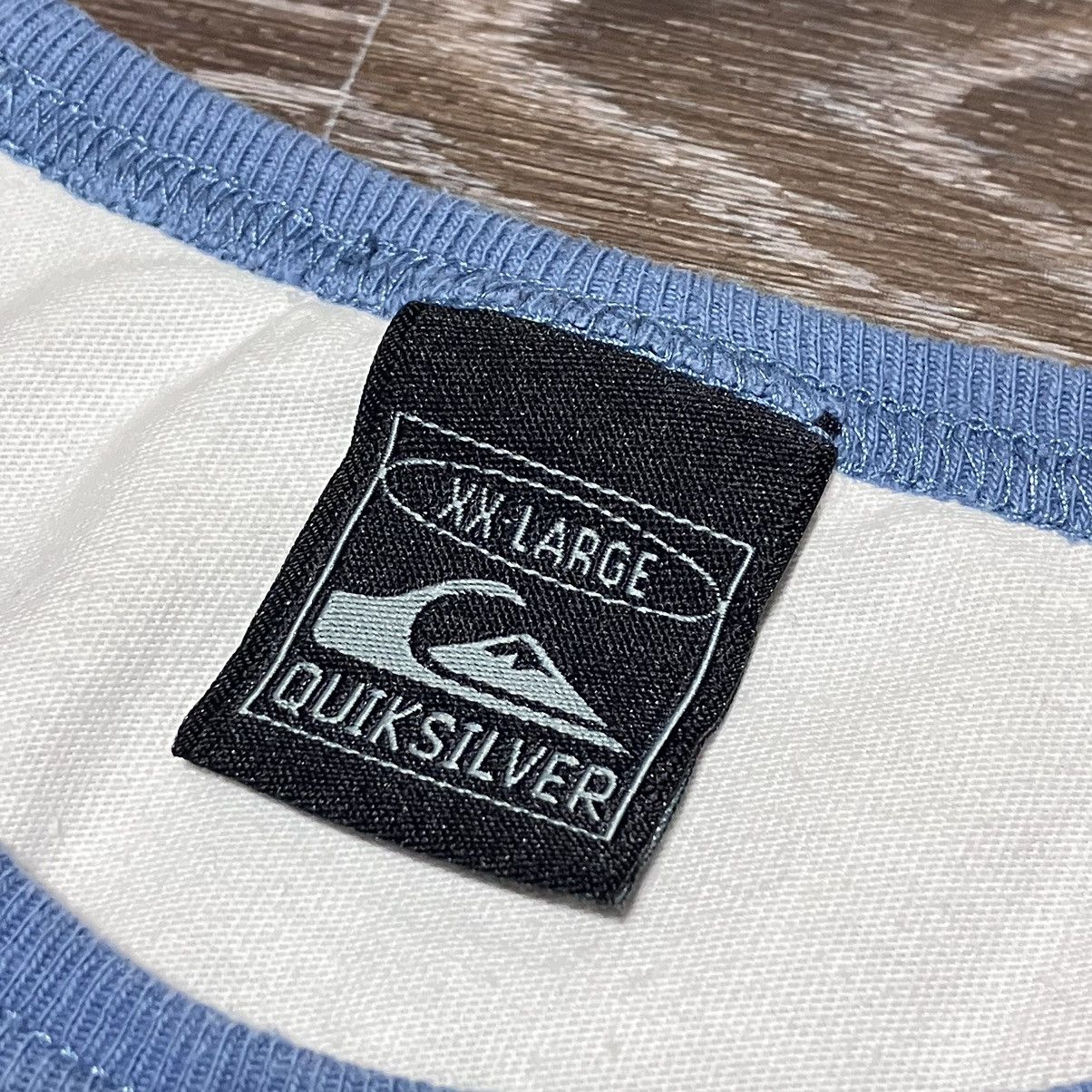 Quiksilver Vintage QUIKSILVER Velour Chest Logo T-shirt Size US L / EU 52-54 / 3 - 4 Thumbnail