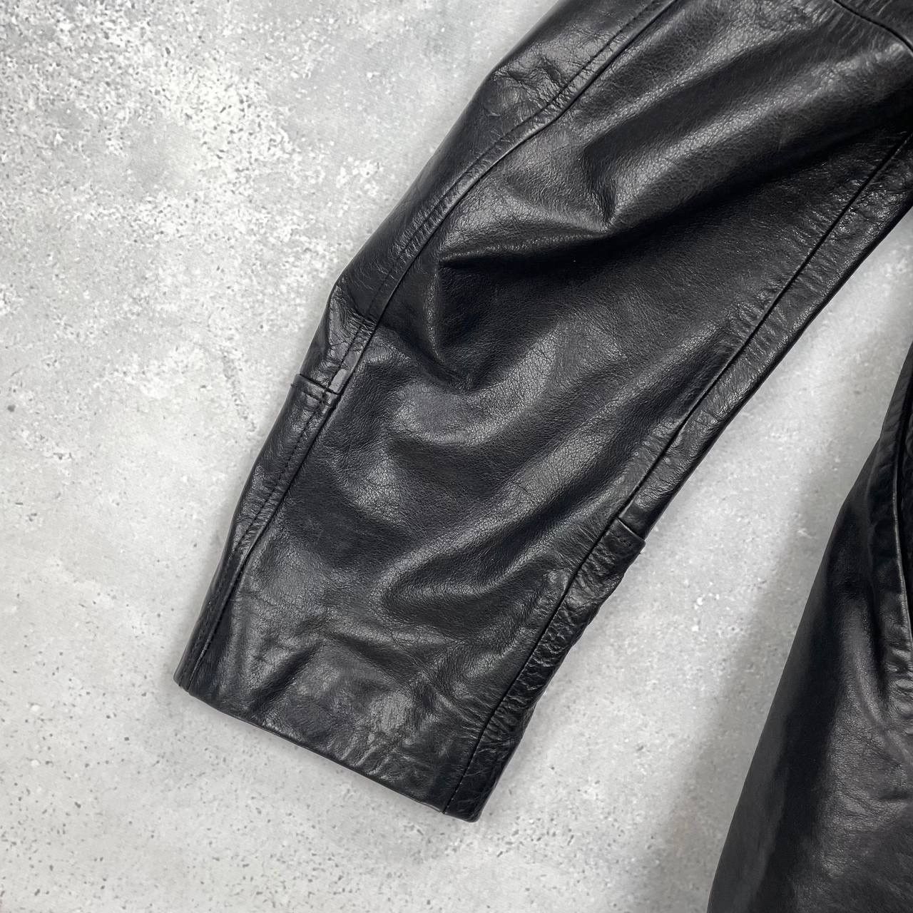 Kenzo Vintage Kenzo Homme Mid-Length Calf Leather Jacket Black L Size US L / EU 52-54 / 3 - 24 Thumbnail