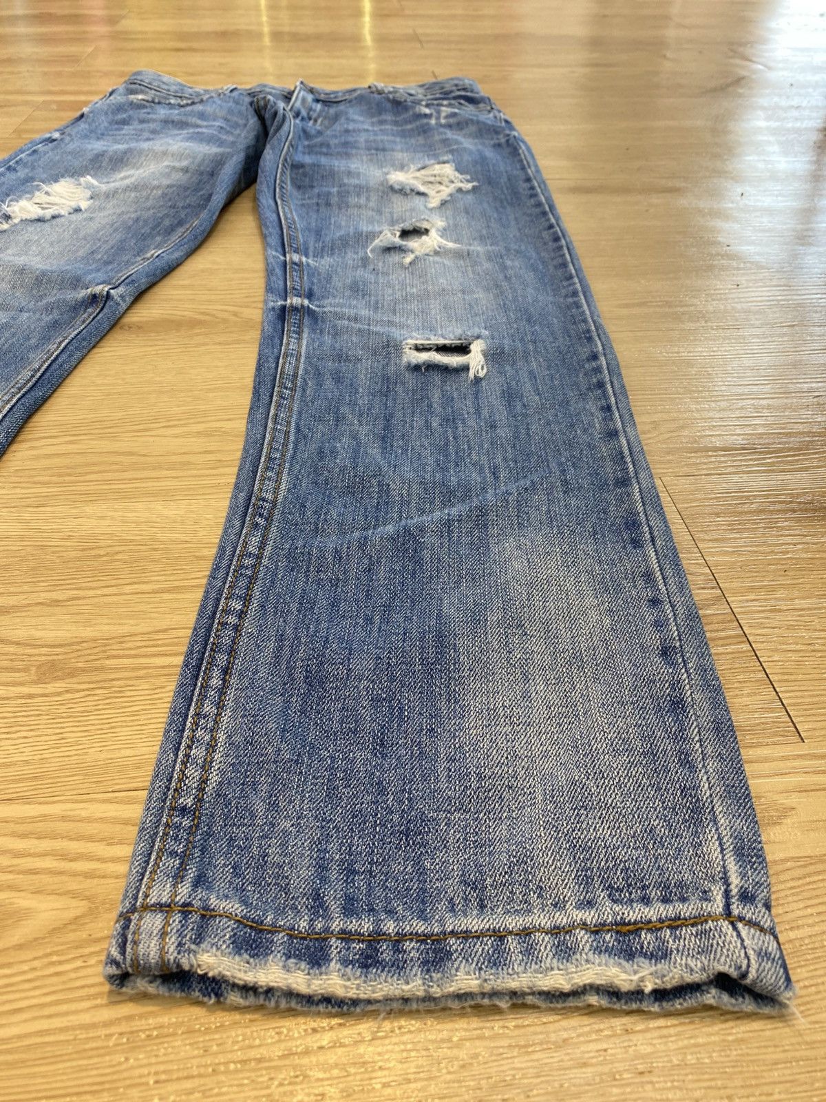 Japanese Brand Vintage Japanese Brand Hairy Leg Distress Denim Size US 32 / EU 48 - 8 Thumbnail