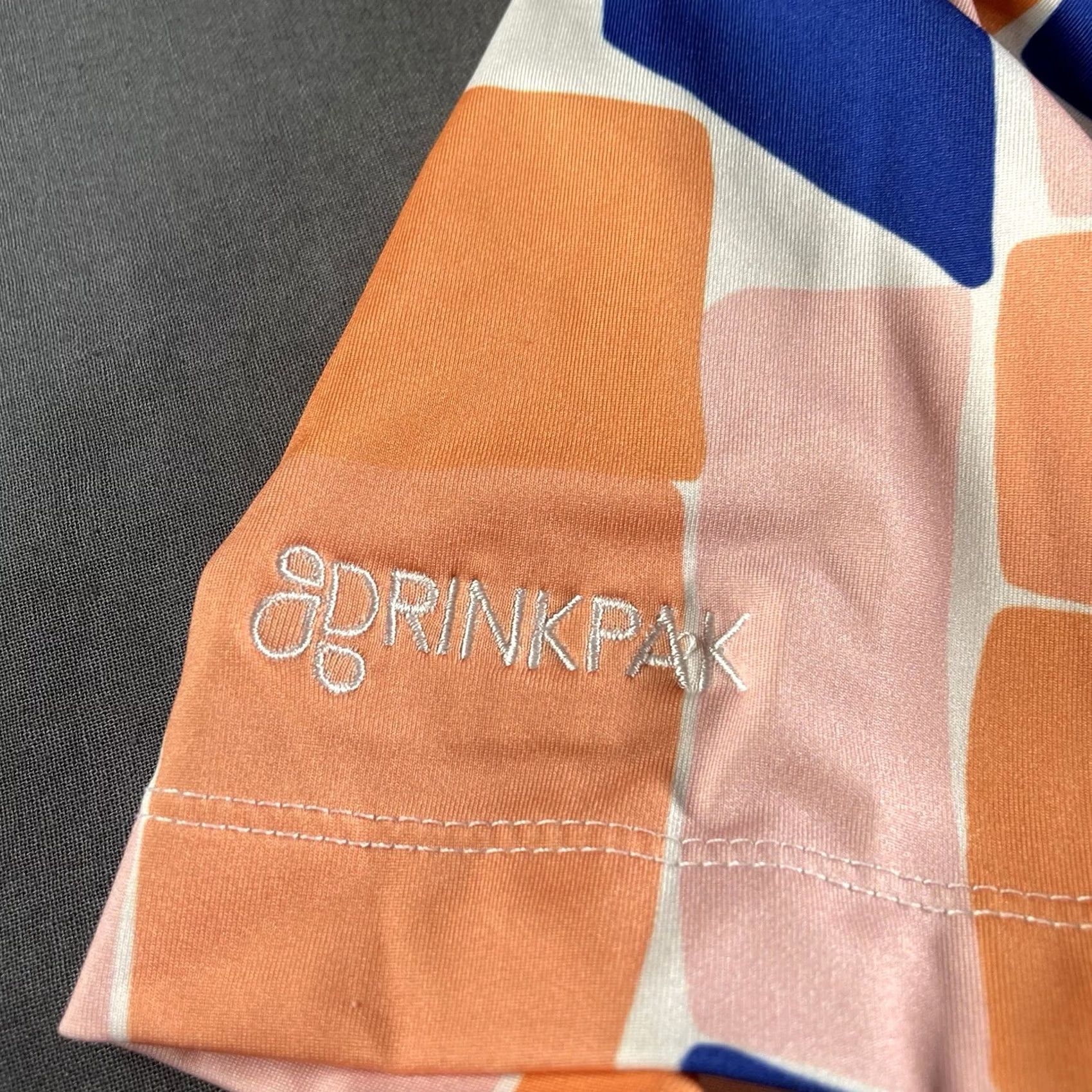 Vintage Bad Birdie Polo Shirt Mens XL Orange Geometric Print Short Sleeve Golf DRINKPAK Logo IIII Size US XL / EU 56 / 4 - 5 Thumbnail