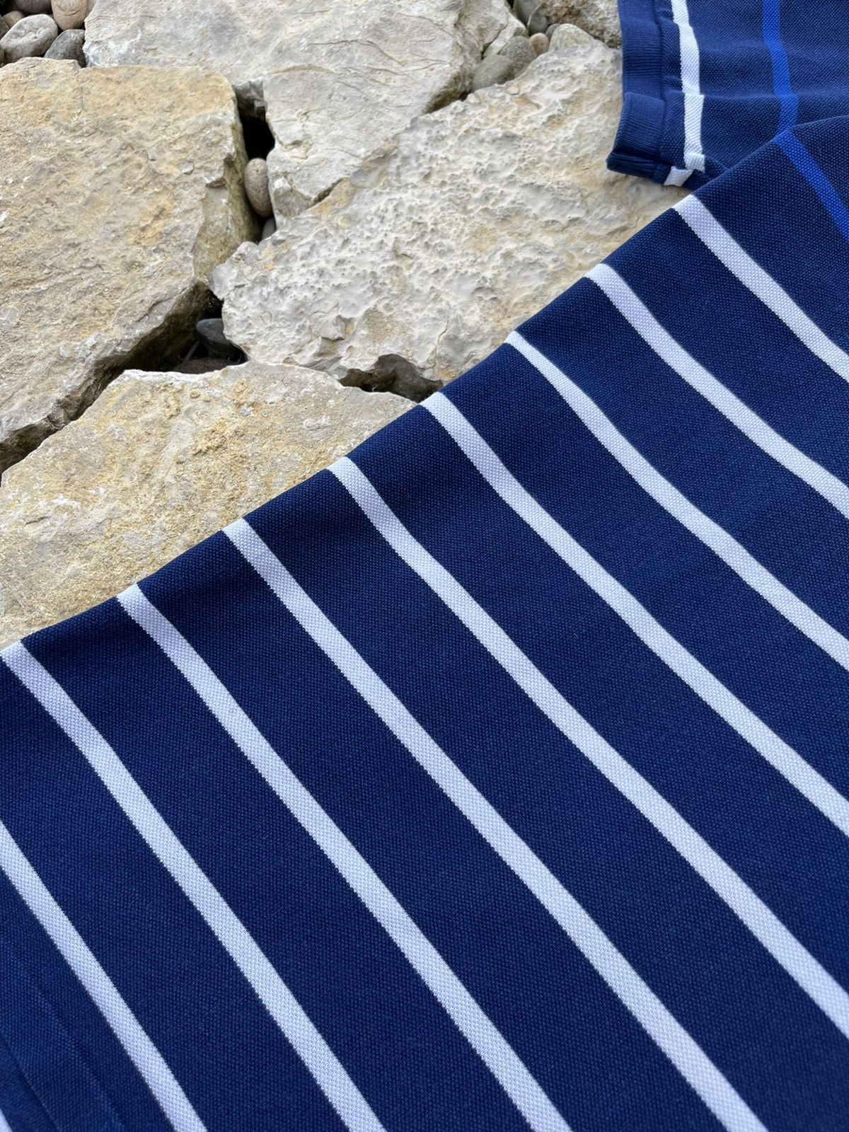 Polo Ralph Lauren × Ralph Lauren Polo Ralph Lauren striped tee t-shirt y2k chest small pony Size US L / EU 52-54 / 3 - 8 Thumbnail