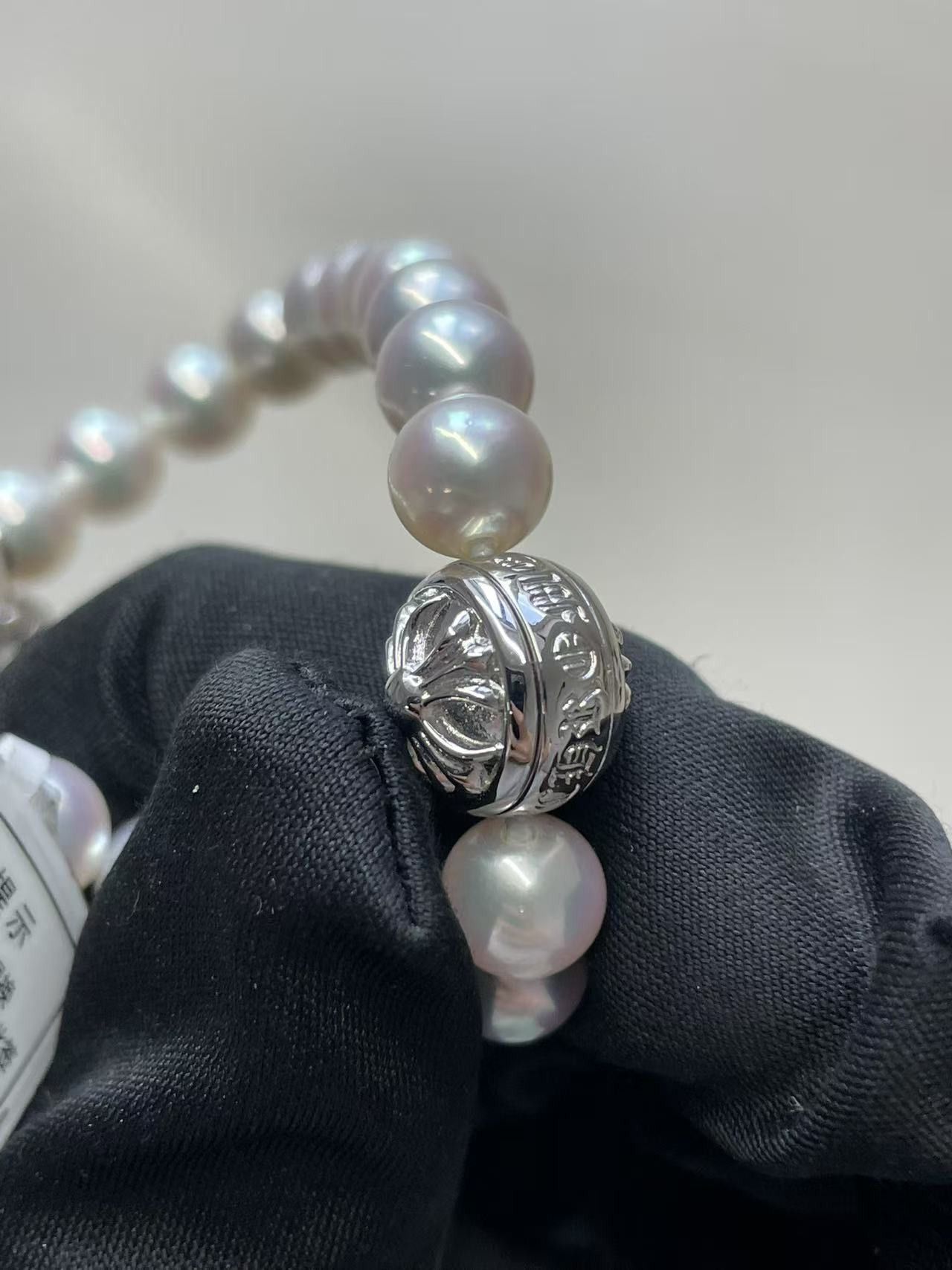 Chrome Hearts Chrome Hearts Mikimoto White Pearl Bracelet Size ONE SIZE - 19 Thumbnail