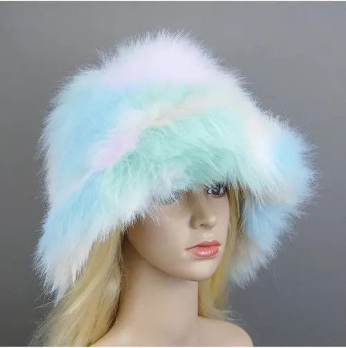 Other Soft Faux Fox Fur Beanies Hat Size ONE SIZE - 2 Thumbnail