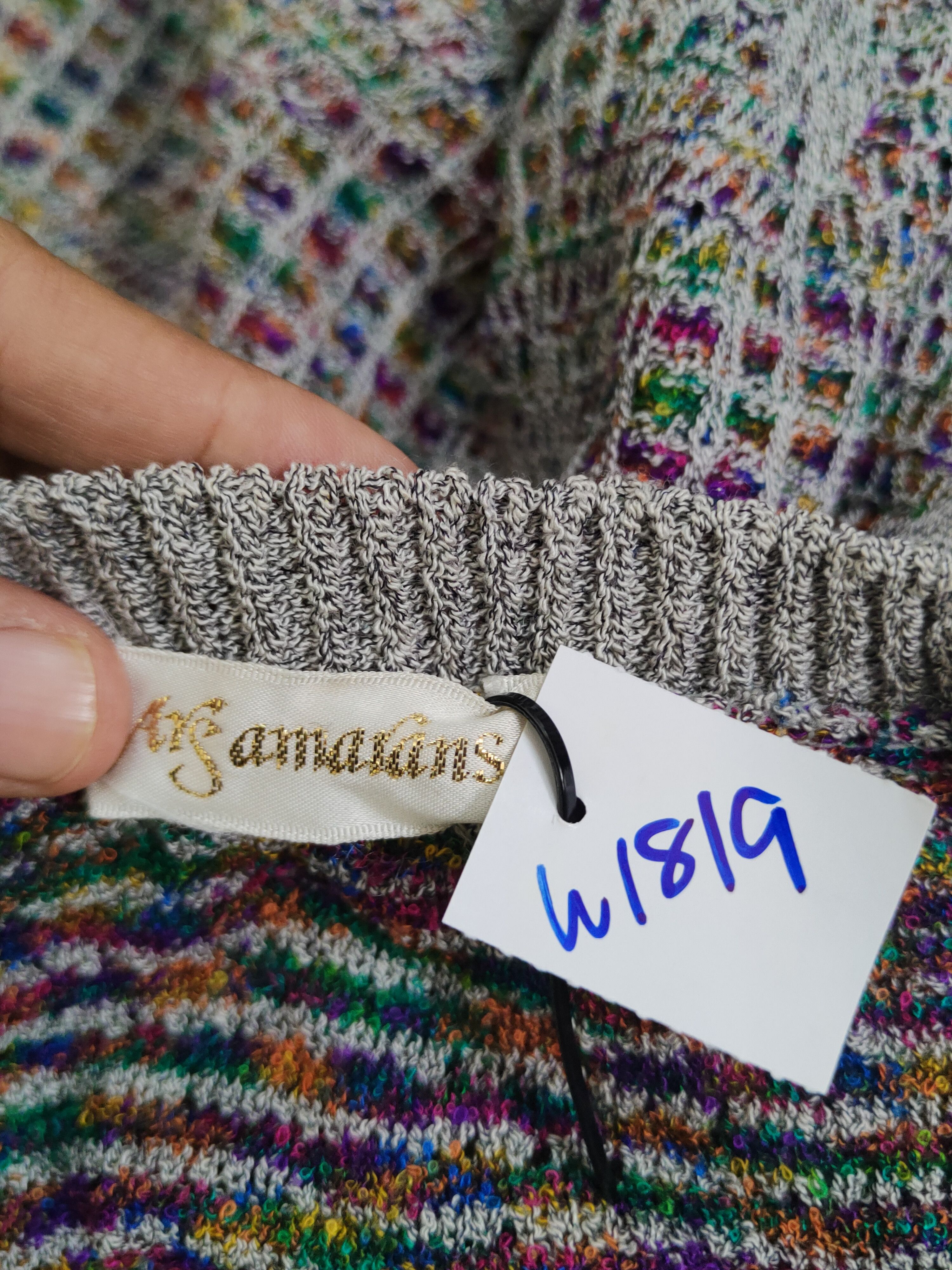 Vintage Arsamarans Gray Knitwear Sweatshirts #W1819 Size S / US 4 / IT 40 - 11 Thumbnail