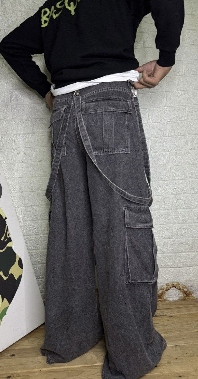 Japanese Brand 🔥JAPANESE BRAND🔥Bondage Punk Flare Bootcut Cargo Pants Size US 30 / EU 46 - 14 Thumbnail